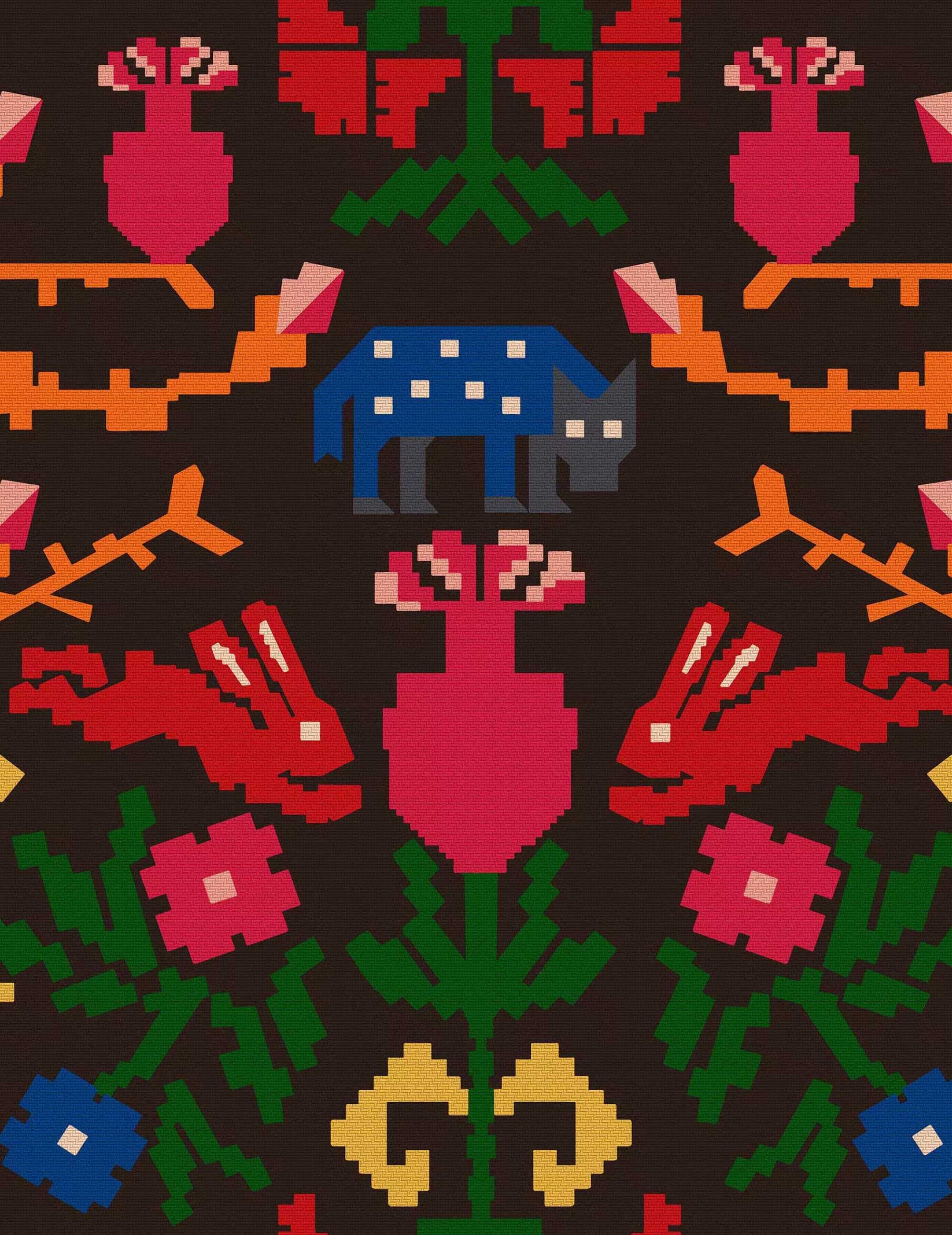 Wandtapete Wolfsberg Anthrazit