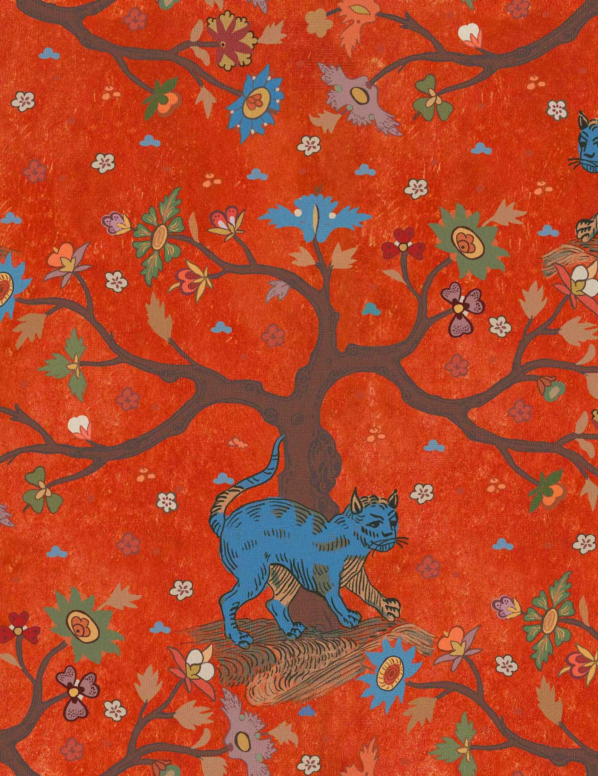 Wandtapete Tree Of Life Coral