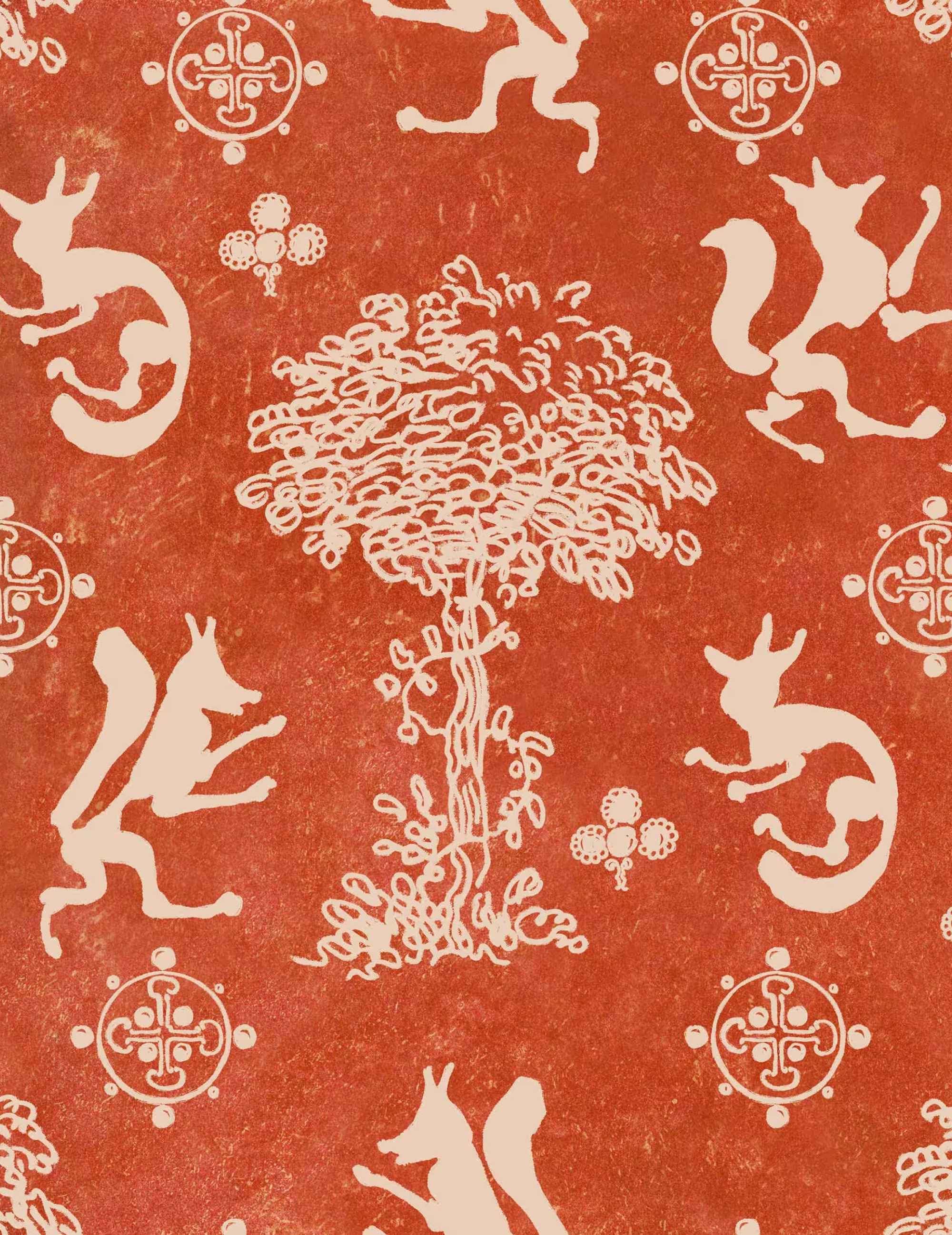 Wandtapete The Silly Fox Carrot