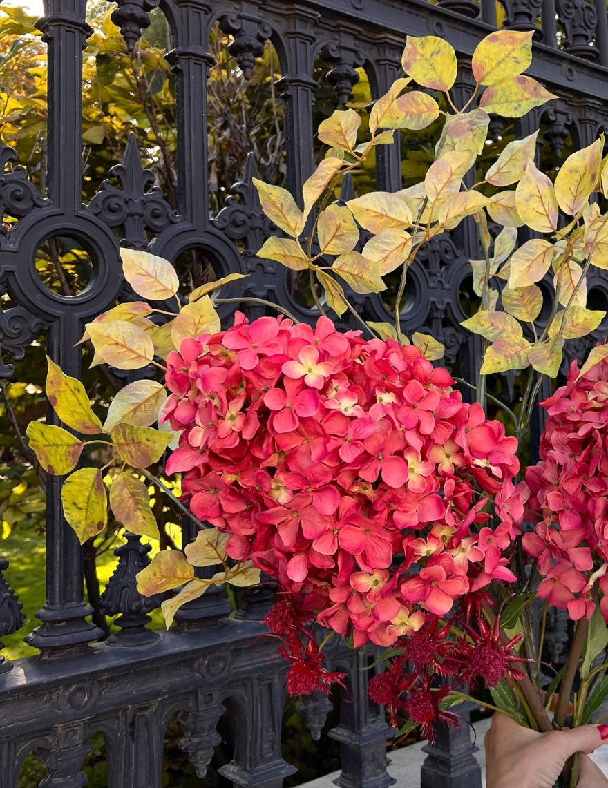 Kunstblume Hortensie 'Verwelkt' Pink