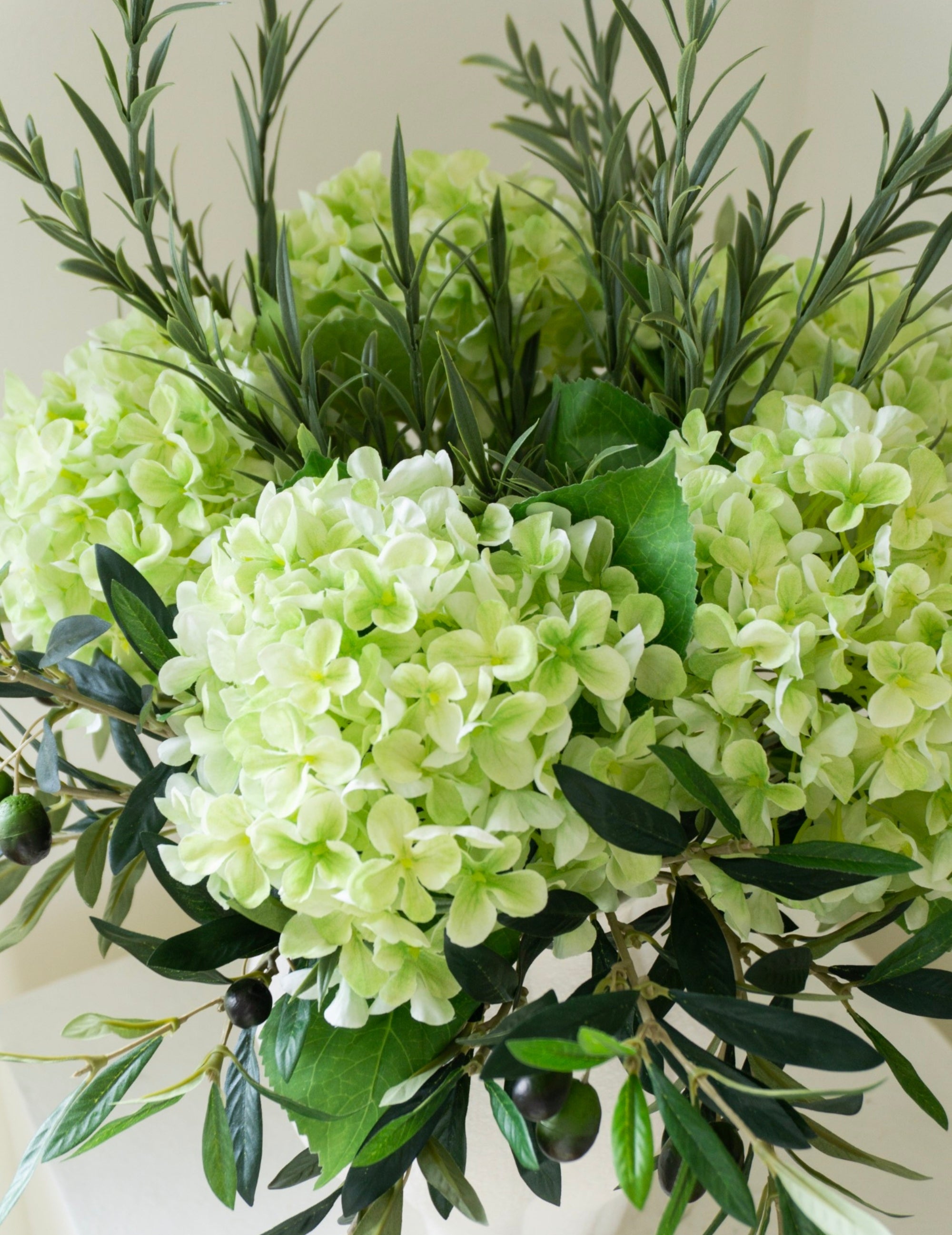 Artificial rosemary branch light green