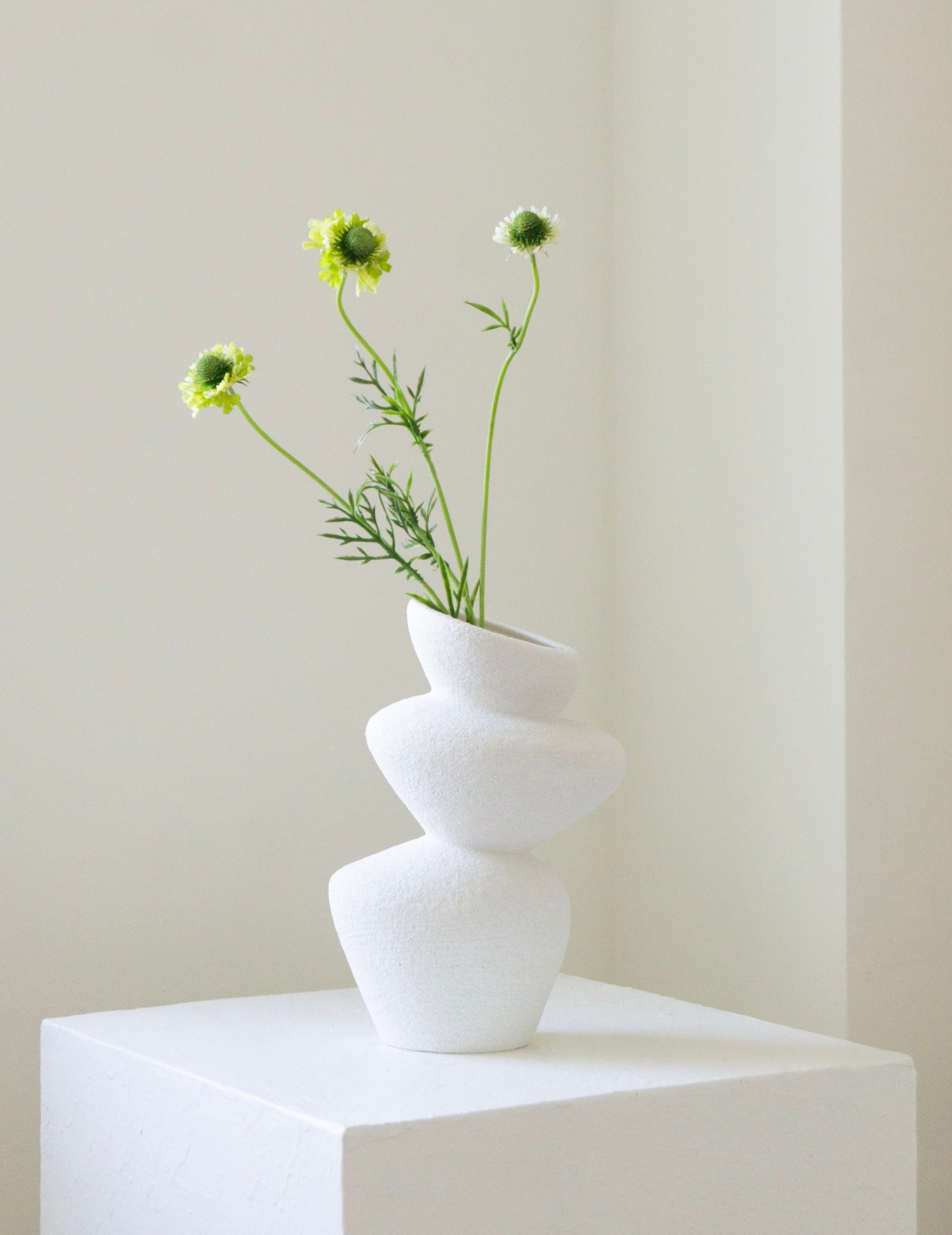 Kunstblume Scabiosa Grün