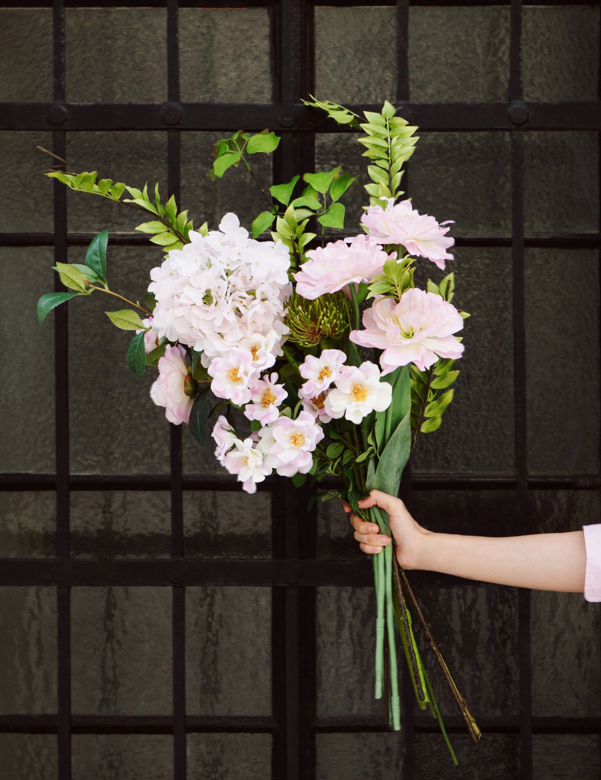 Kunstblumen-Strauß Blush Reverie