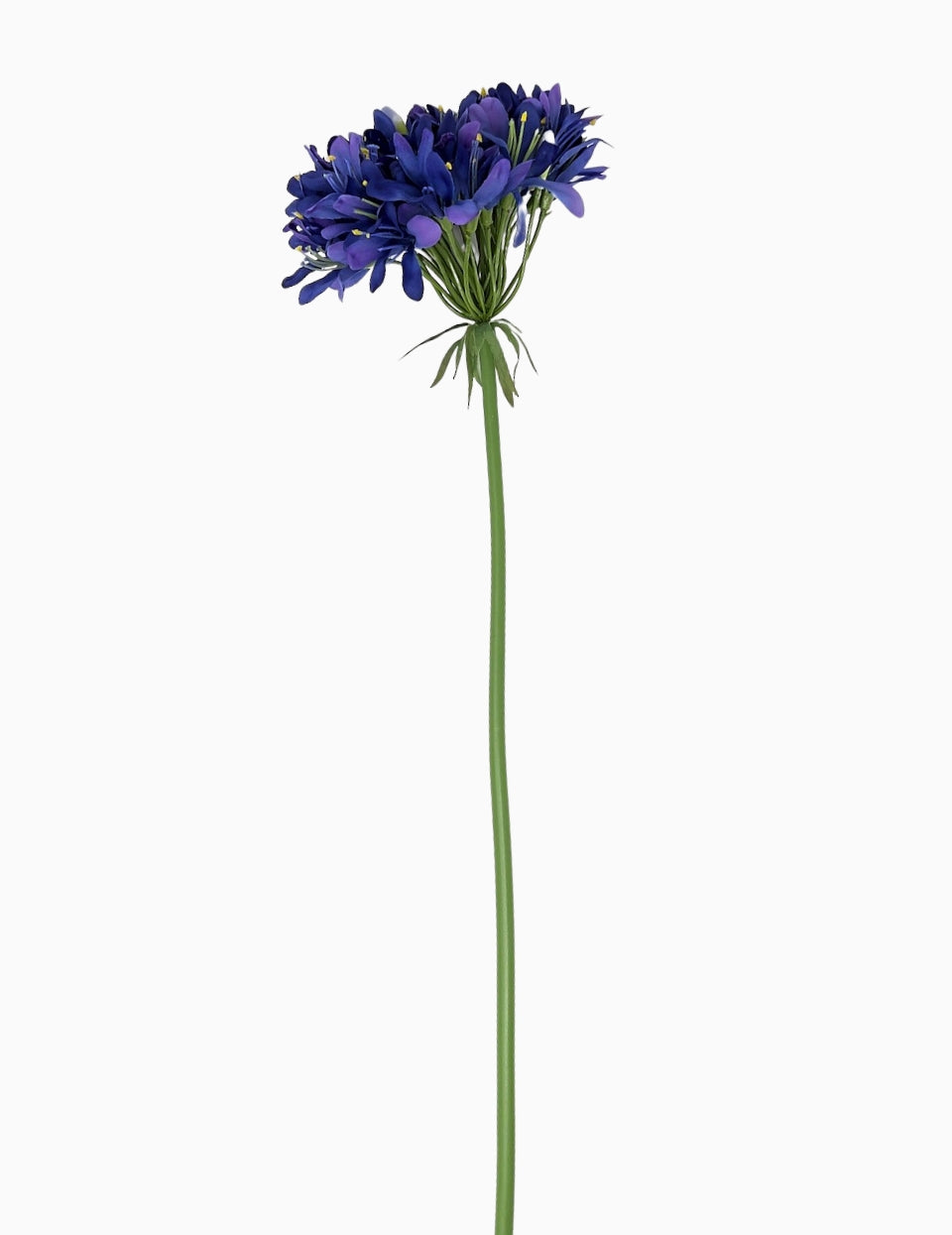 Kunstblume Agapanthus Blau mit grünem Stiel