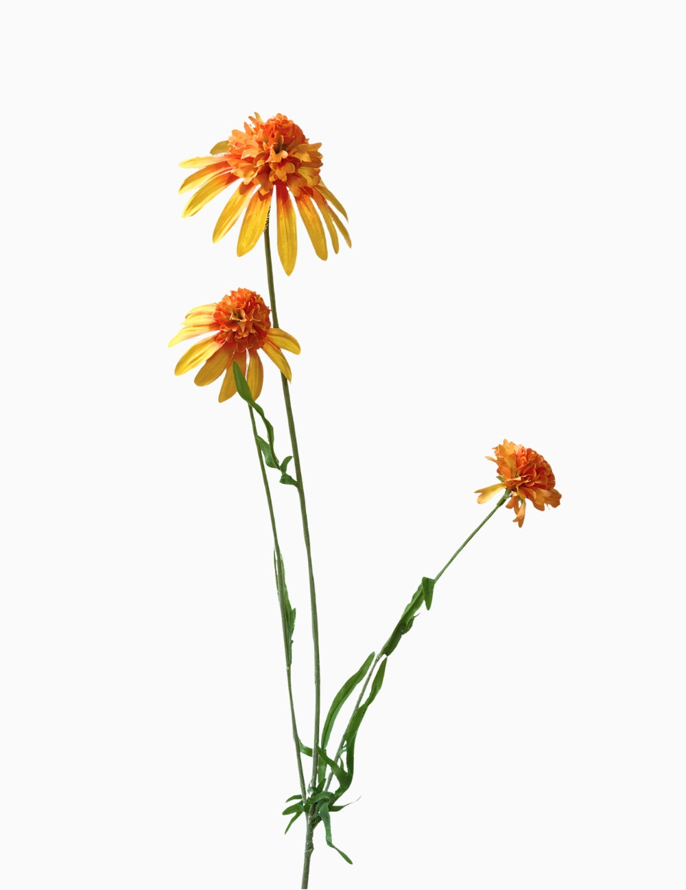 Artificial Flower Sun Hat Orange