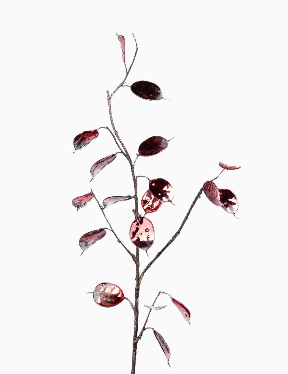 Kunstblume Judaspfenning-Zweig Rot