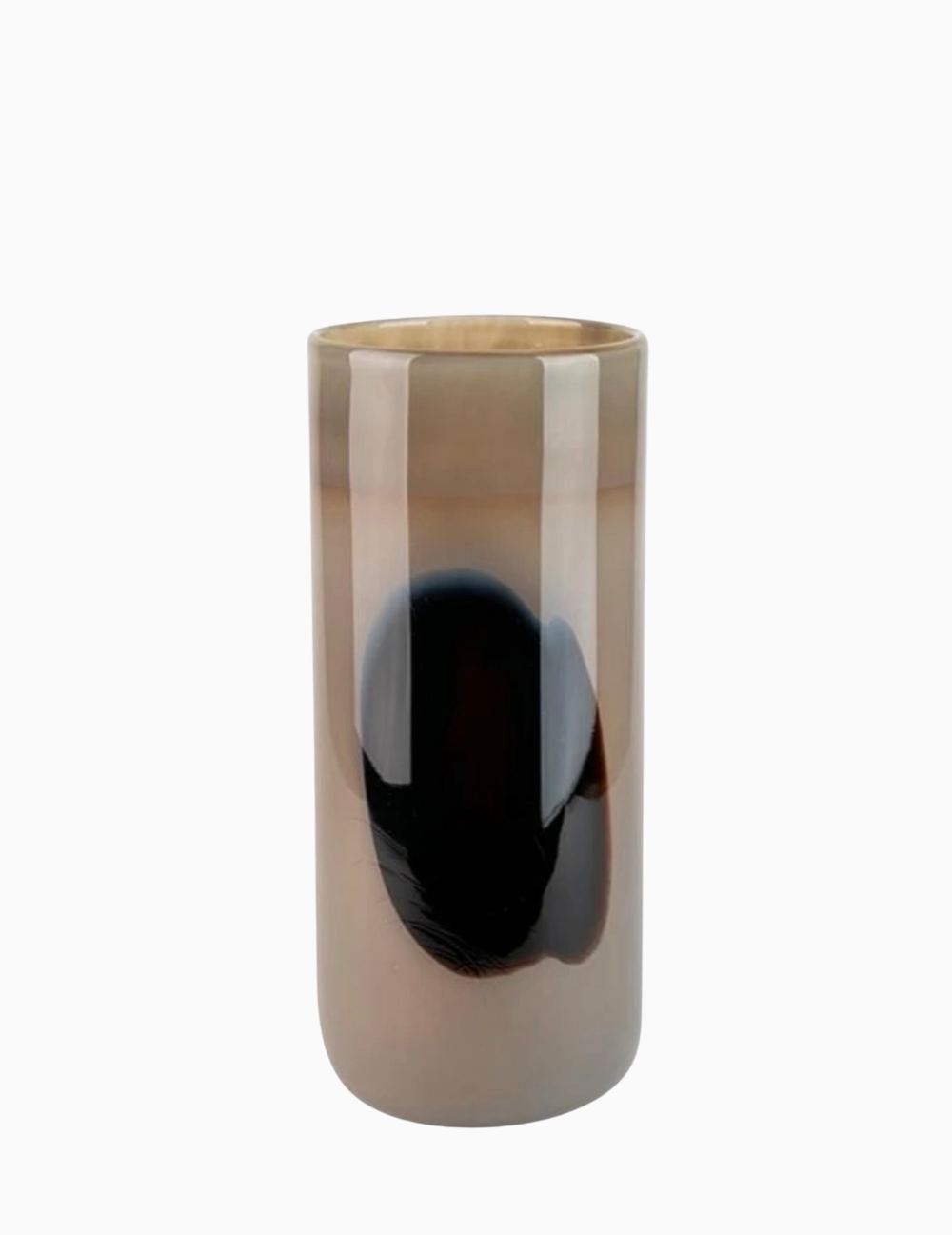 Deko-Vase Glas Taupe
