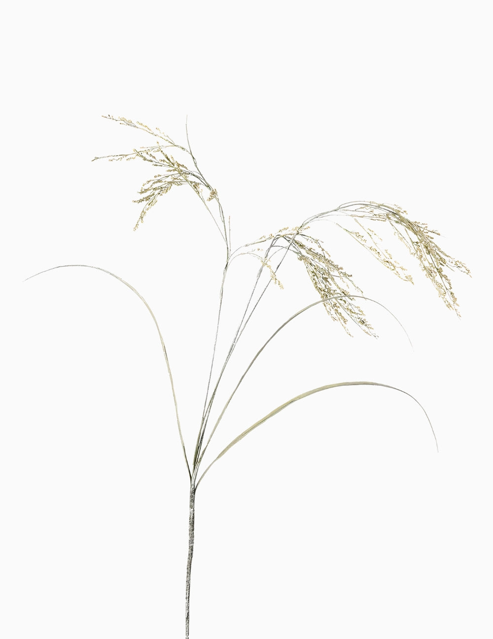 Artificial flower reed grass light green