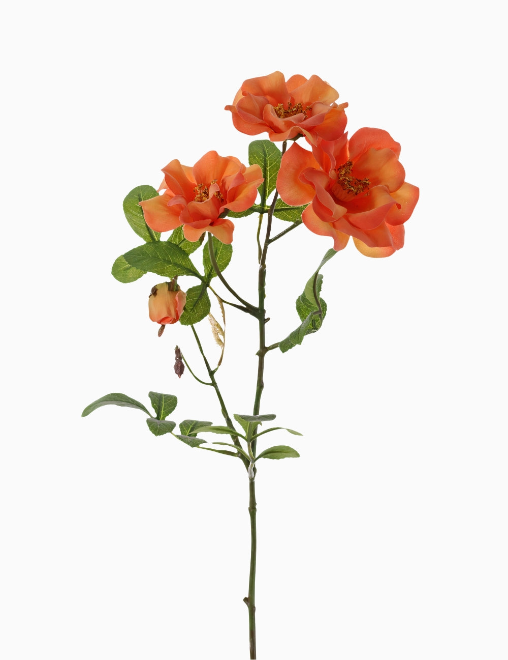 Kunstblume Weinrose Orange