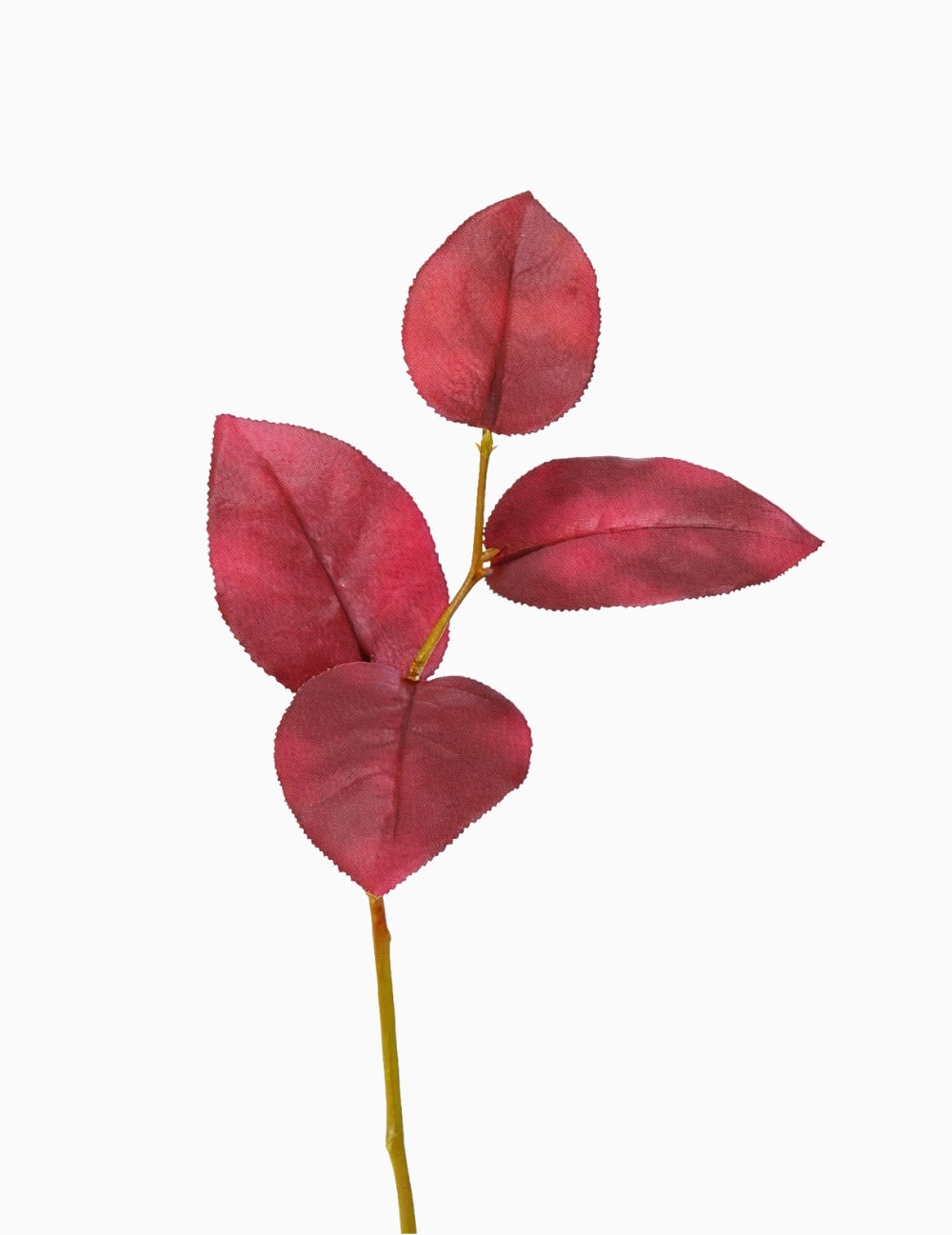 Kunstblume Apfelblattzweig Rot