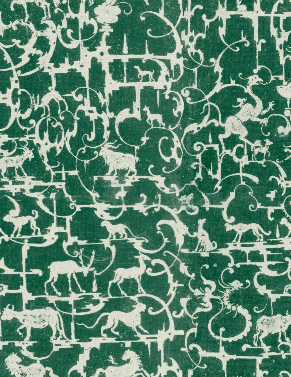 Wandtapete Royal Hunting Racing Green