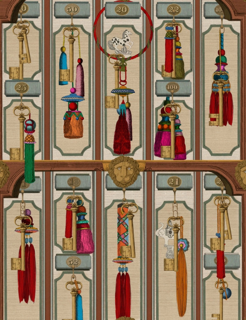 Wandtapete Grand Suite Keys Taupe