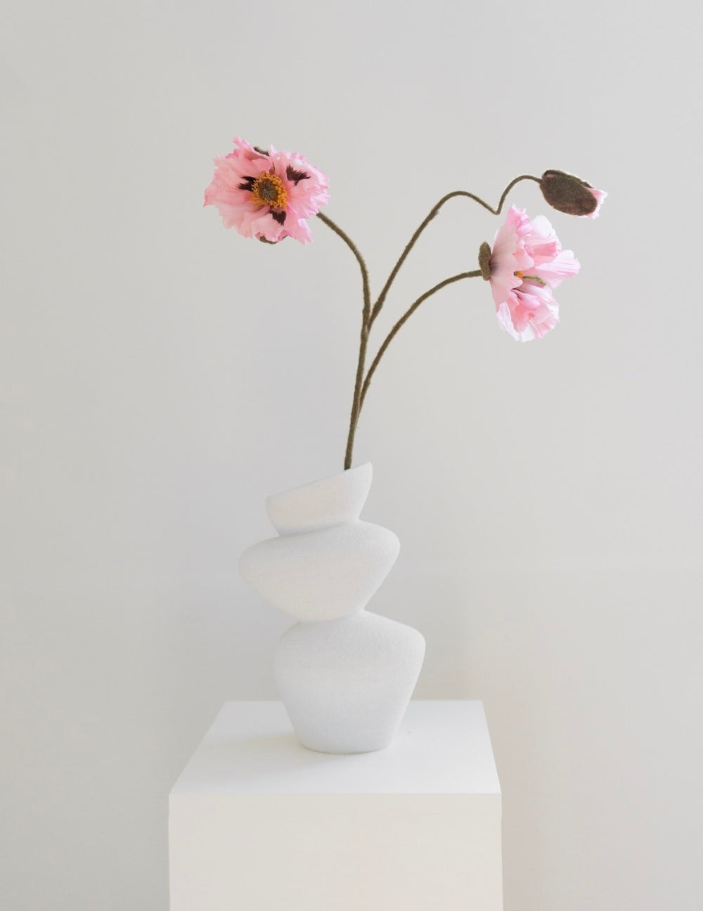 Kunstblume Mohnblume Rosa