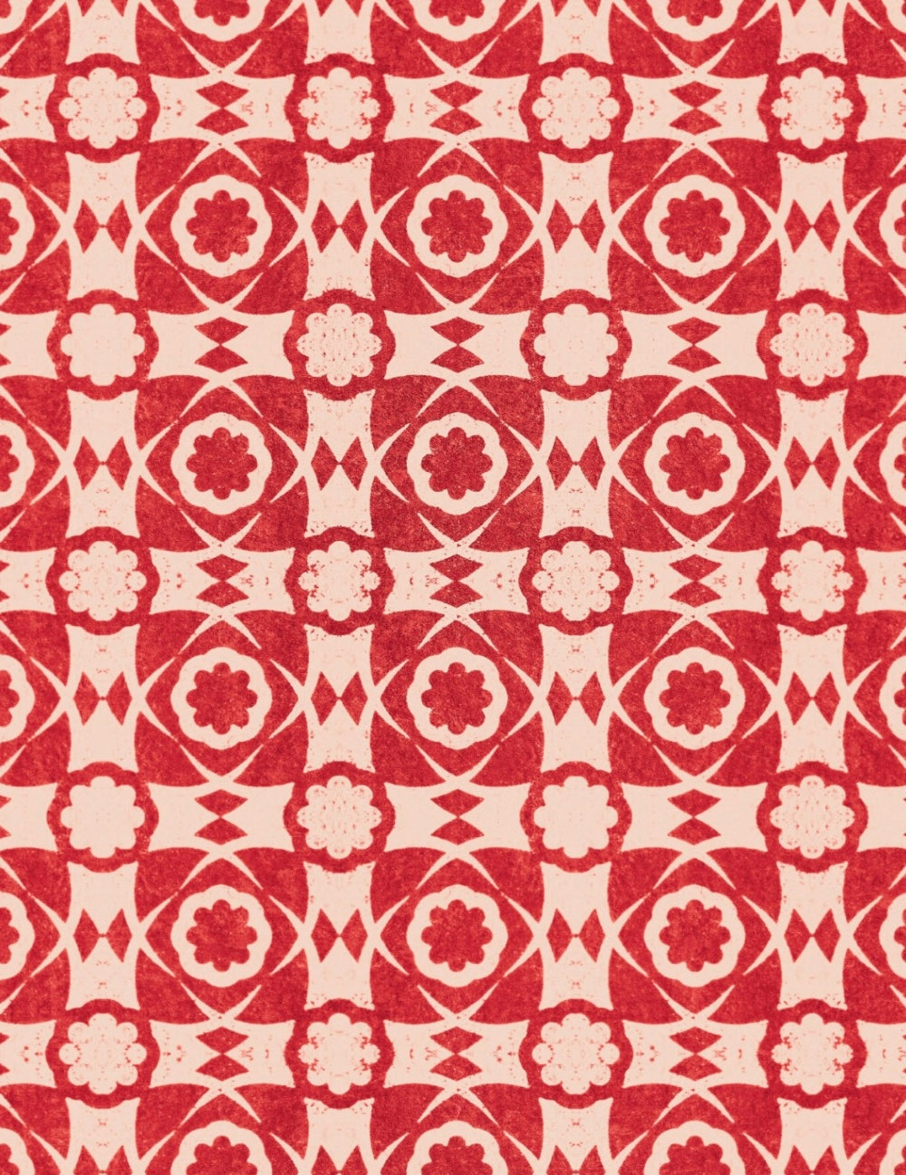 Wandtapete Aegean Tiles Red