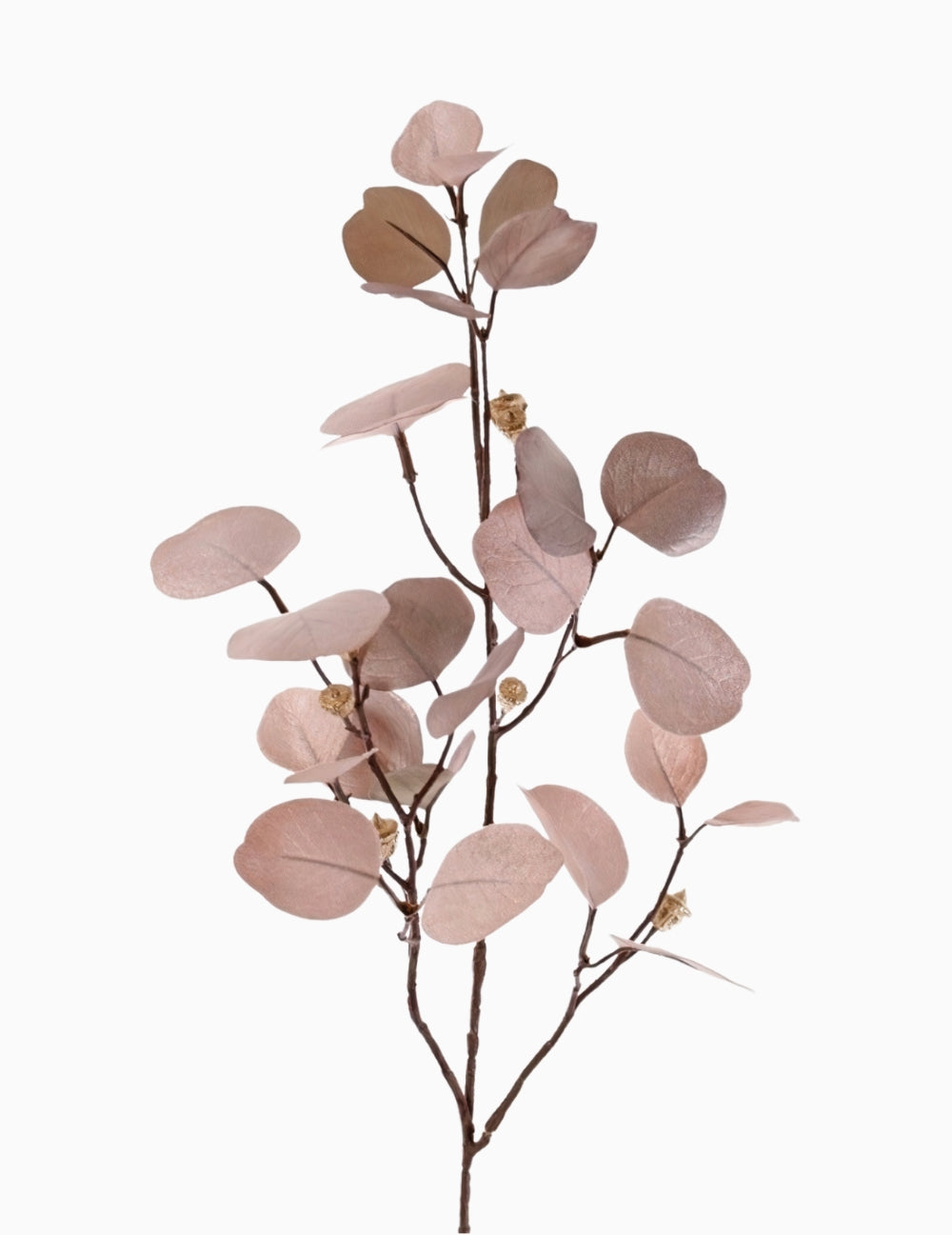 Kunstblume Eukalyptus Metallic Altrosa