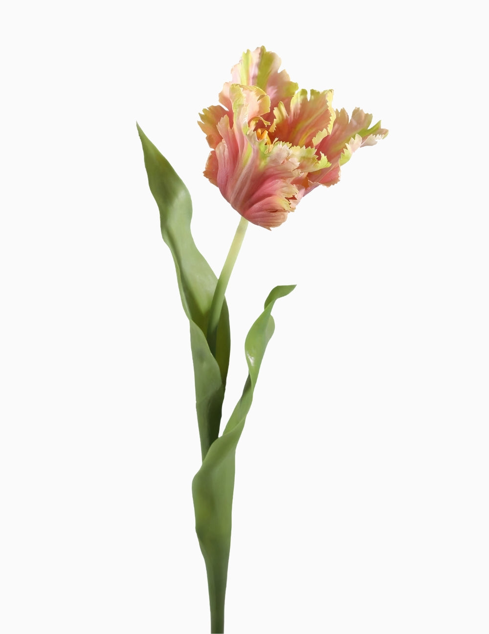 Kunstblume Papageientulpe Hellrot