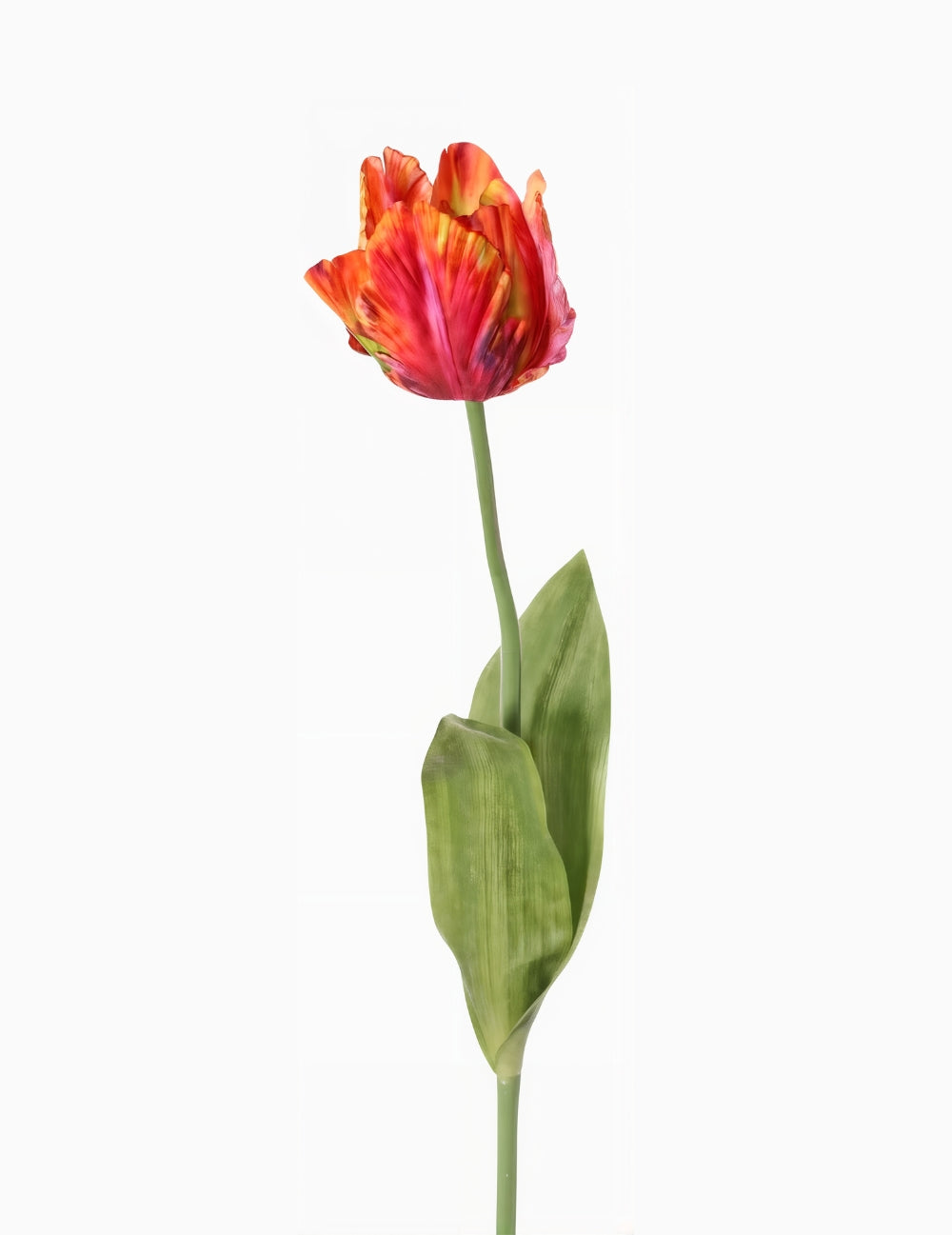 Kunstblume Papageientulpe Rot