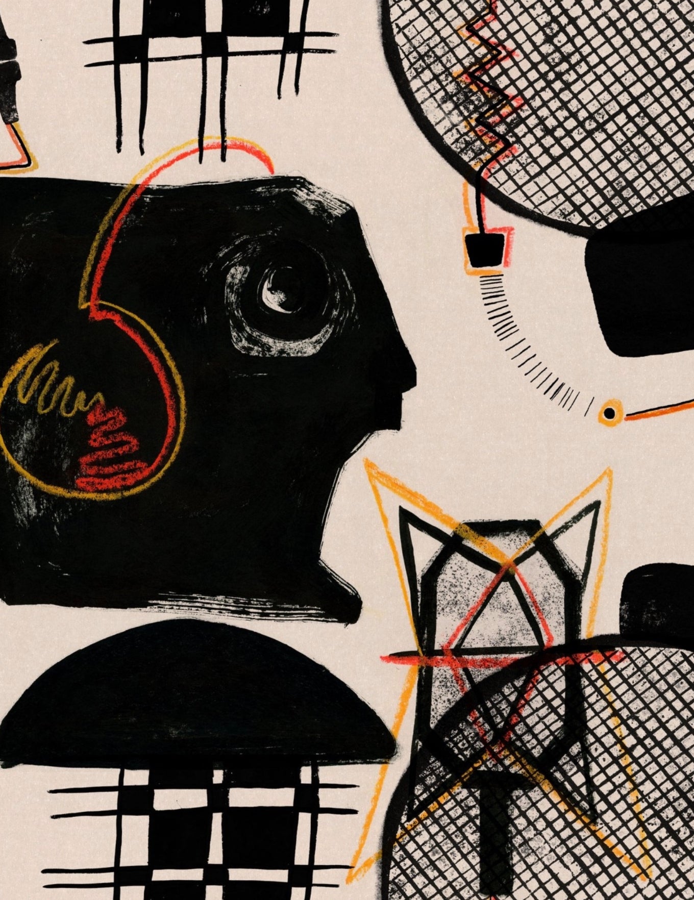 Wandtapete Studio Sketch