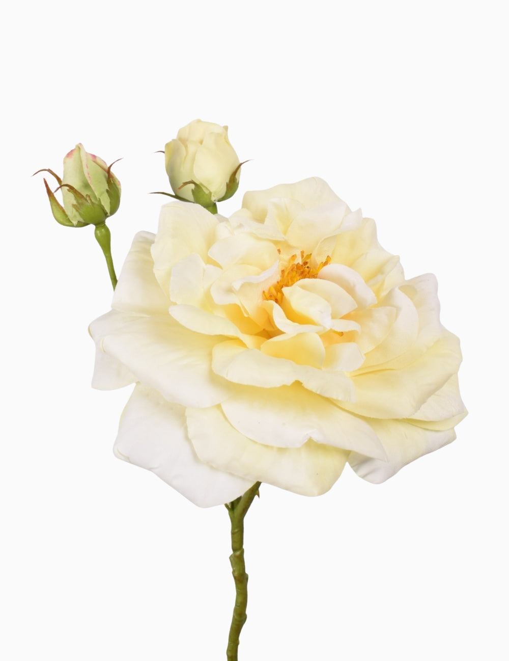 Kunstblume Rose Hellgelb