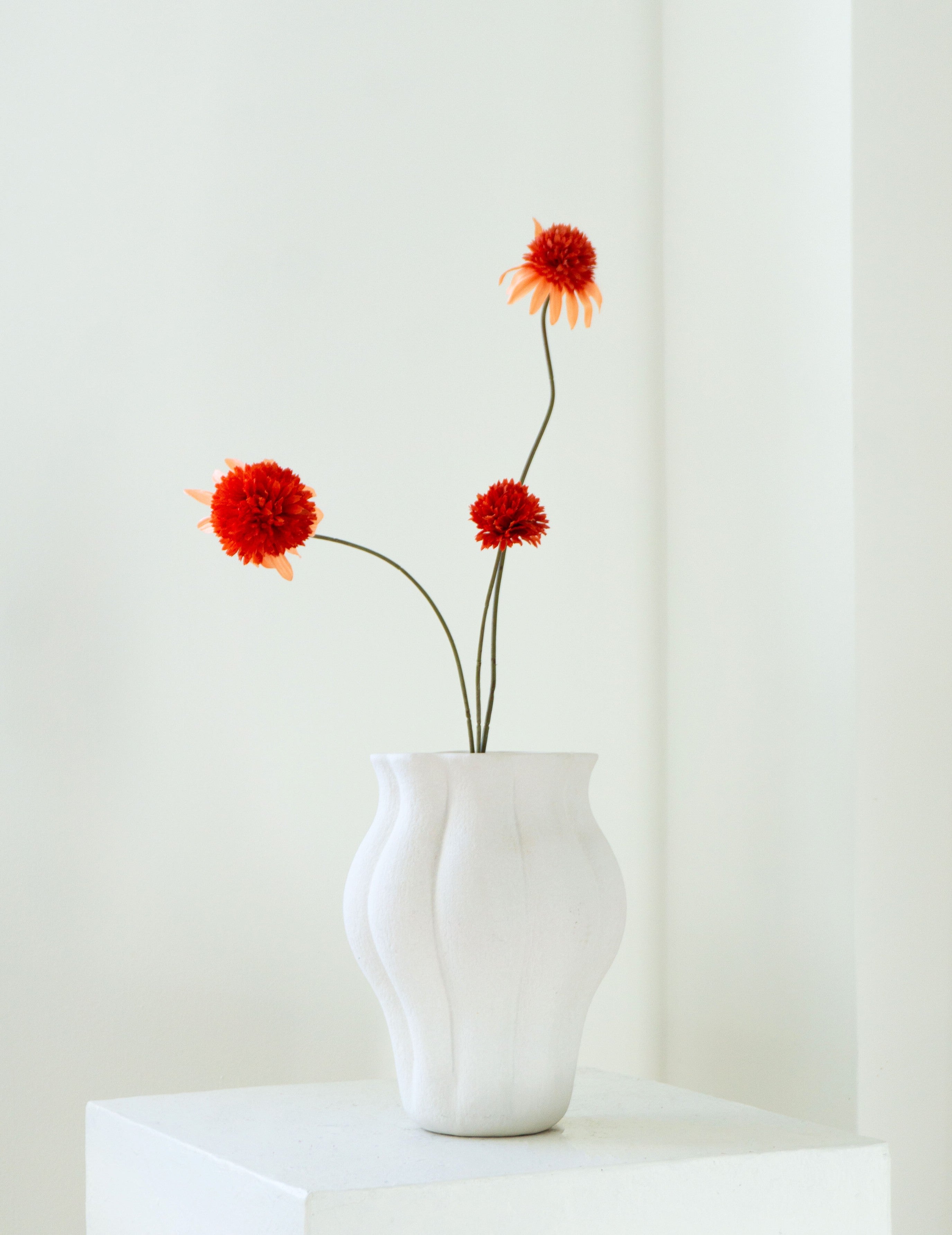 Kunstblume Sonnenhut Orange-Rot