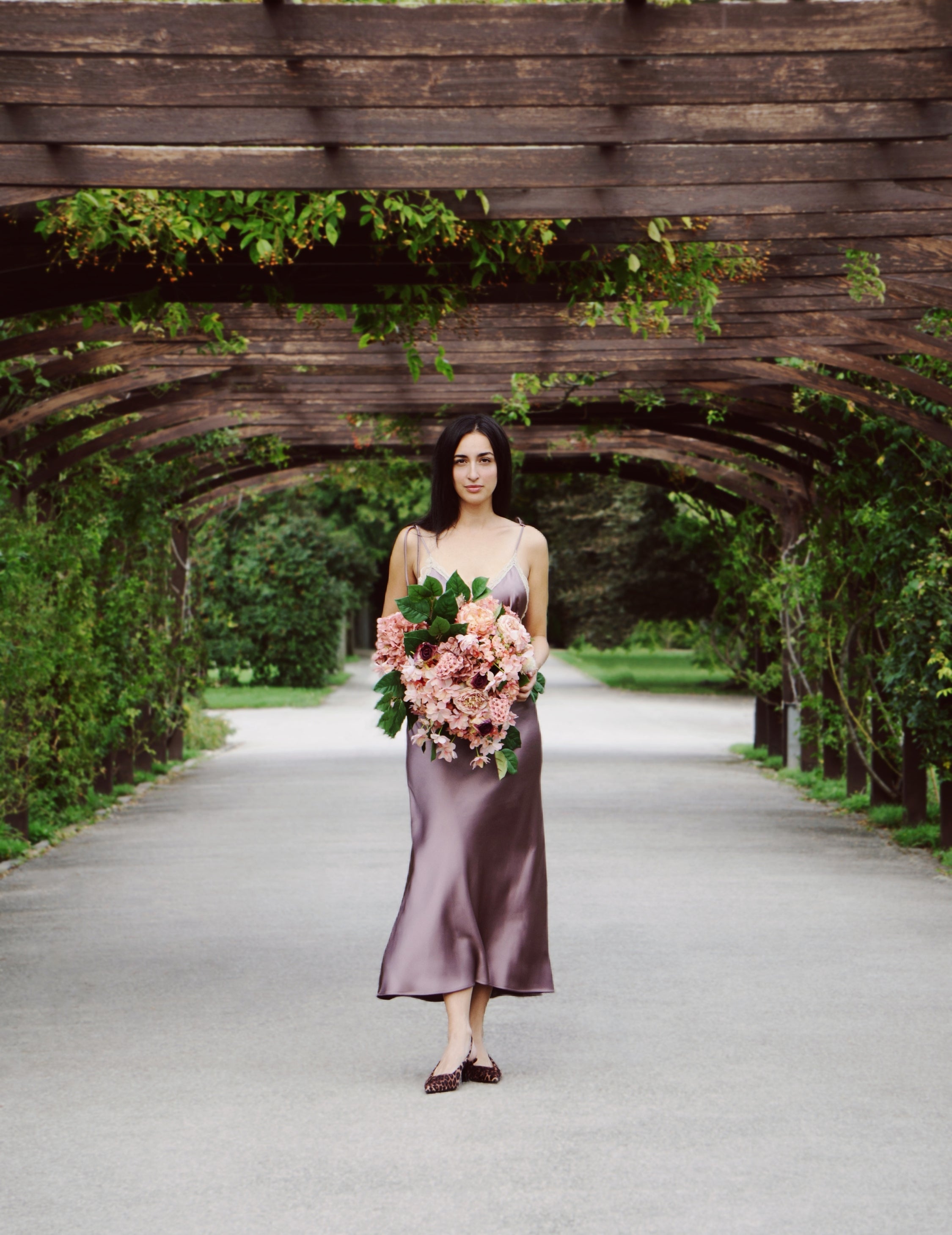 Kunstblumen-Strauß Dusky Peach