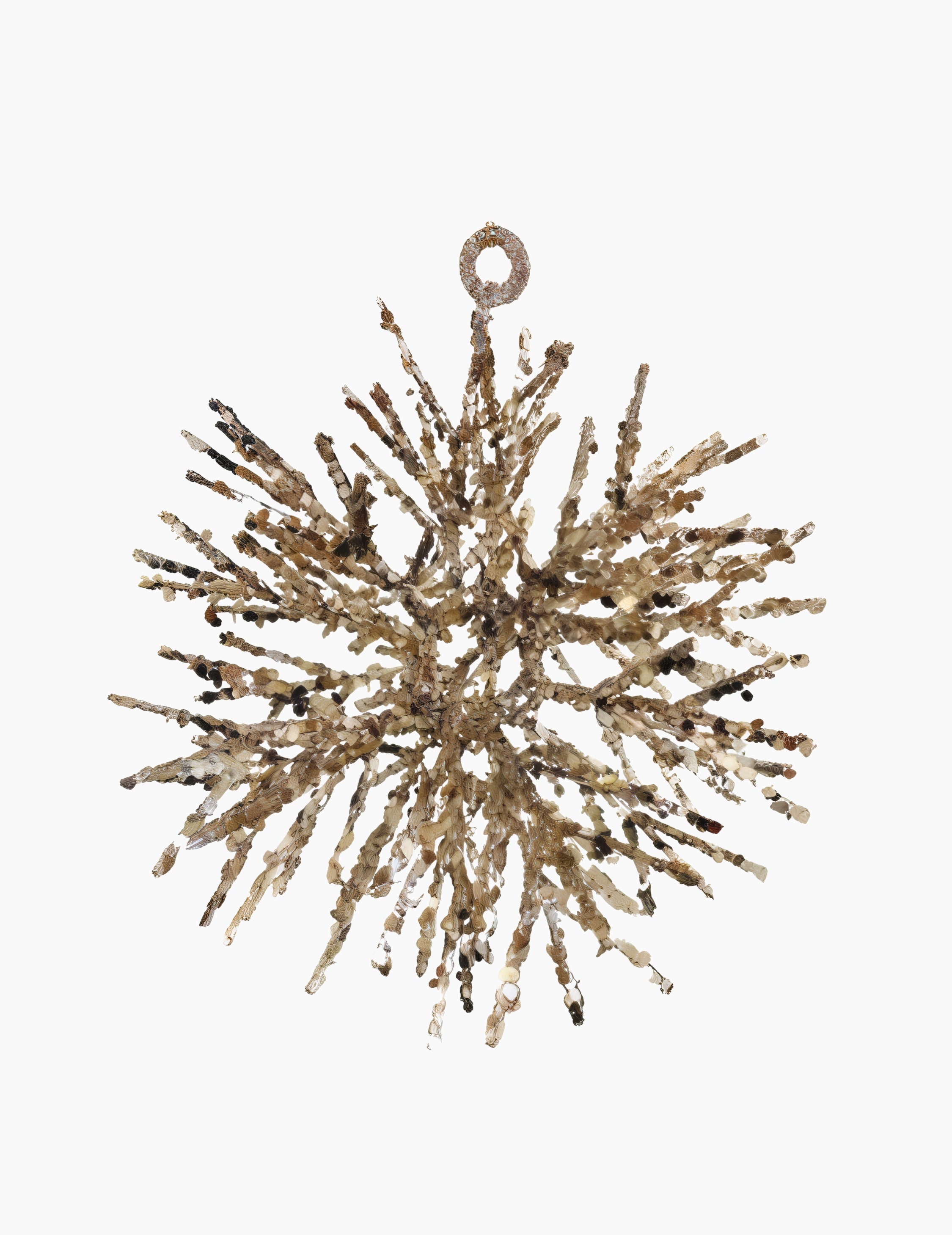 Weihnachtsornament Stern Glitter Gold