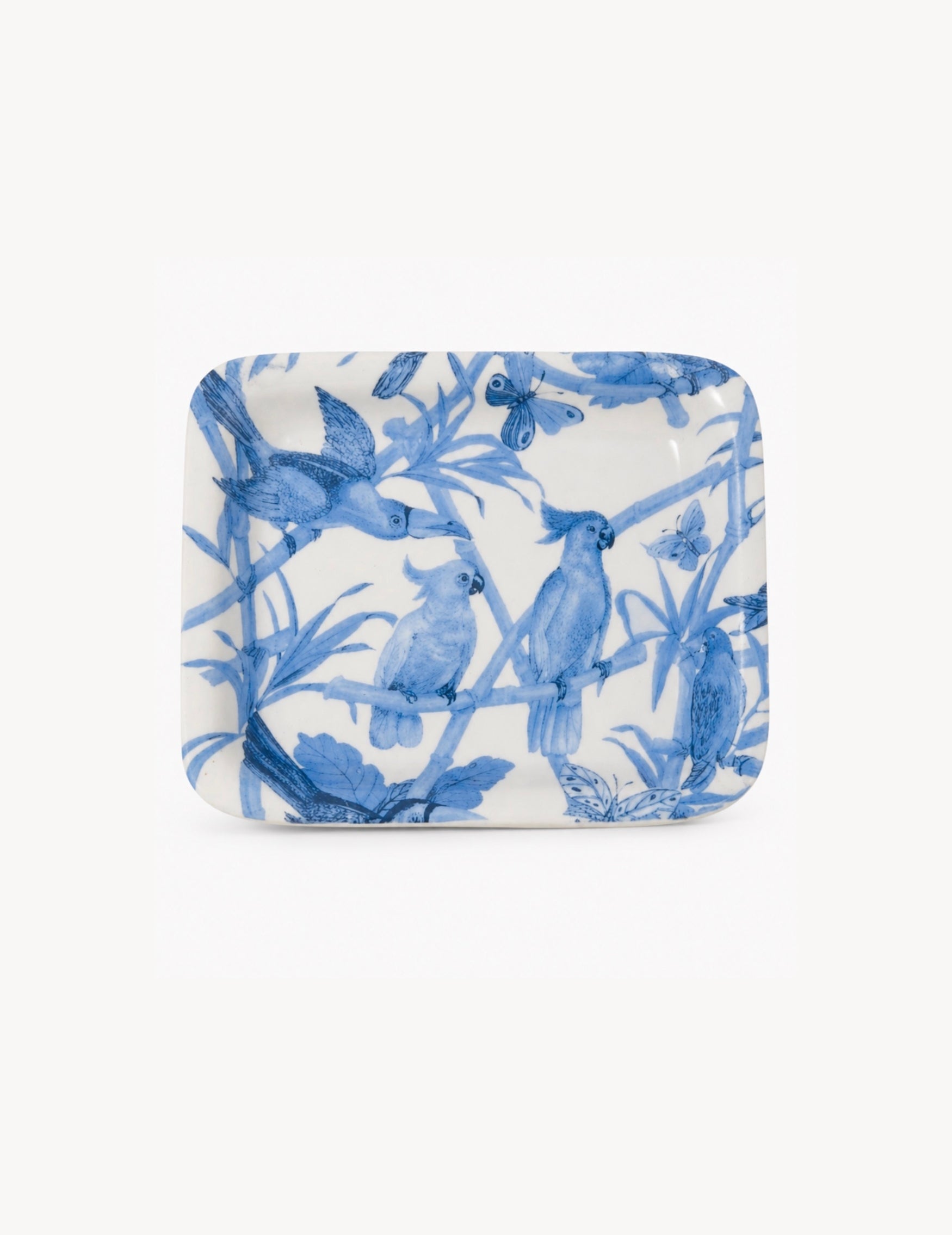 Keramik-Seifenschale Blauer Dschungel