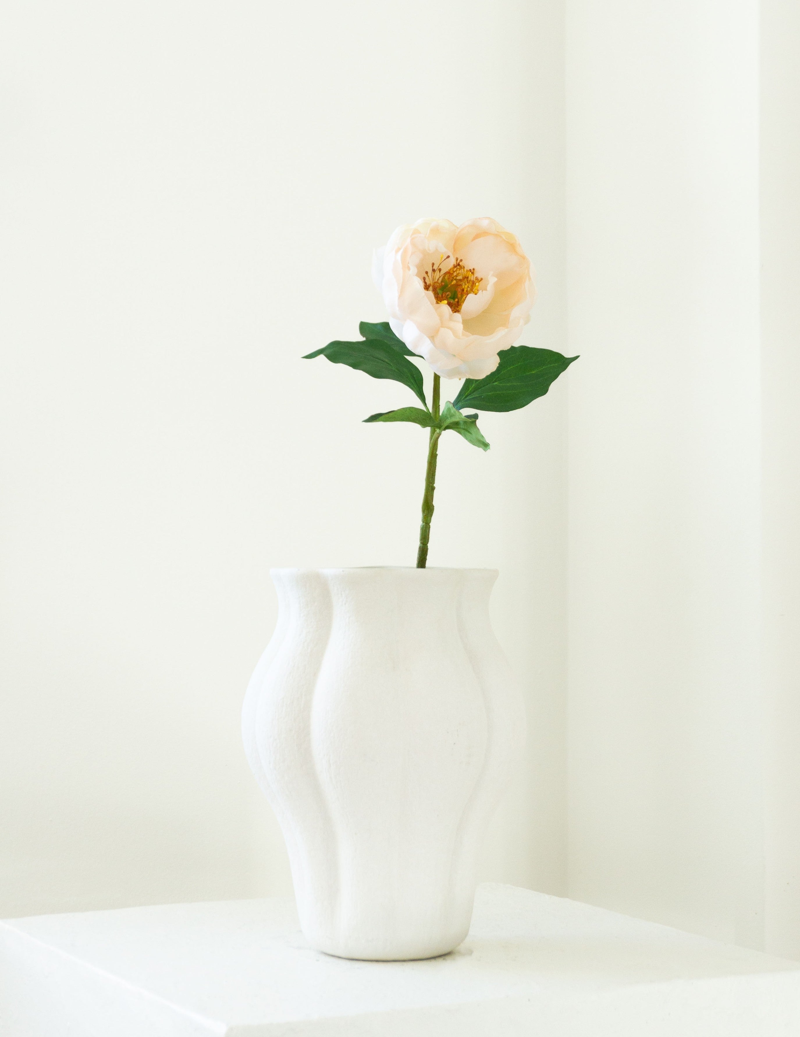 Kunstblume Pfingstrosenzweig Pfirsich