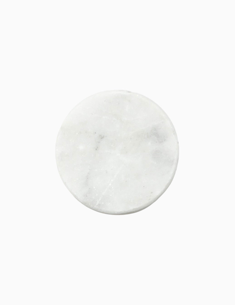 Bouton de porte en marbre, lot de 2, blanc