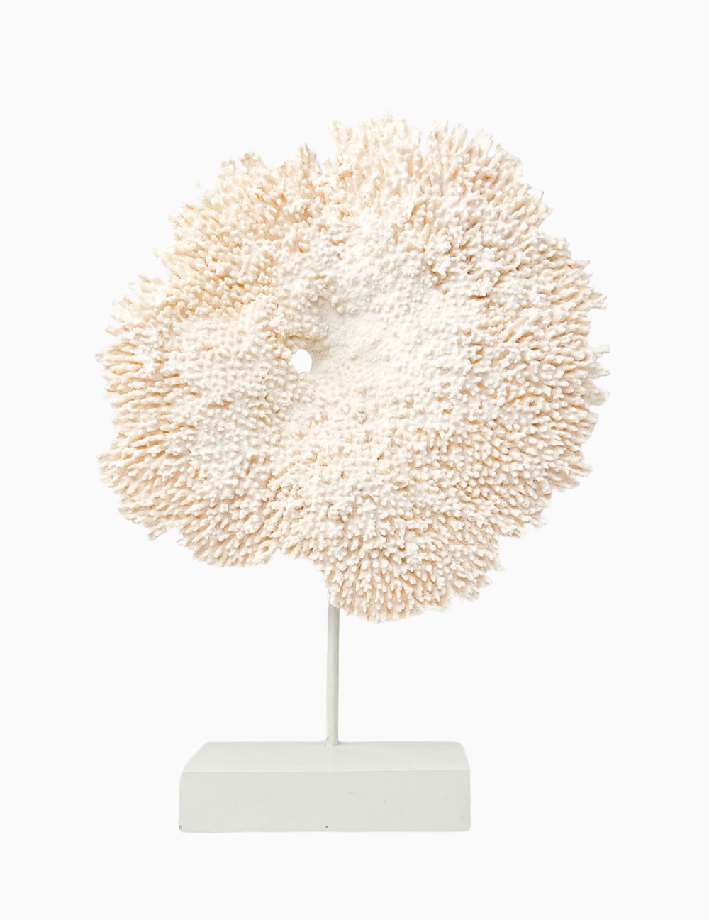 Deko-Ornament Faux Koralle Creme