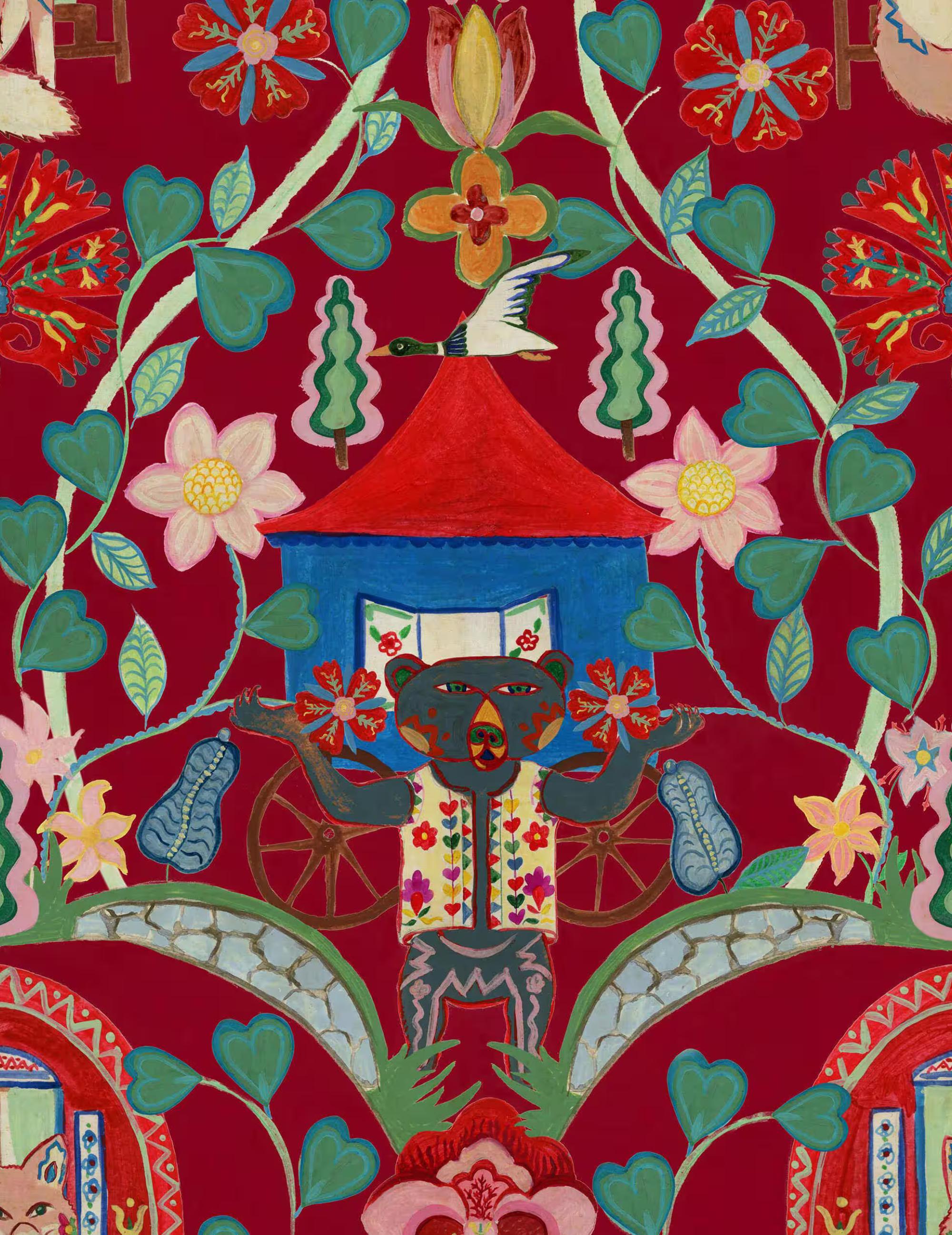 Wandtapete Gypsy Fairytale Ruby