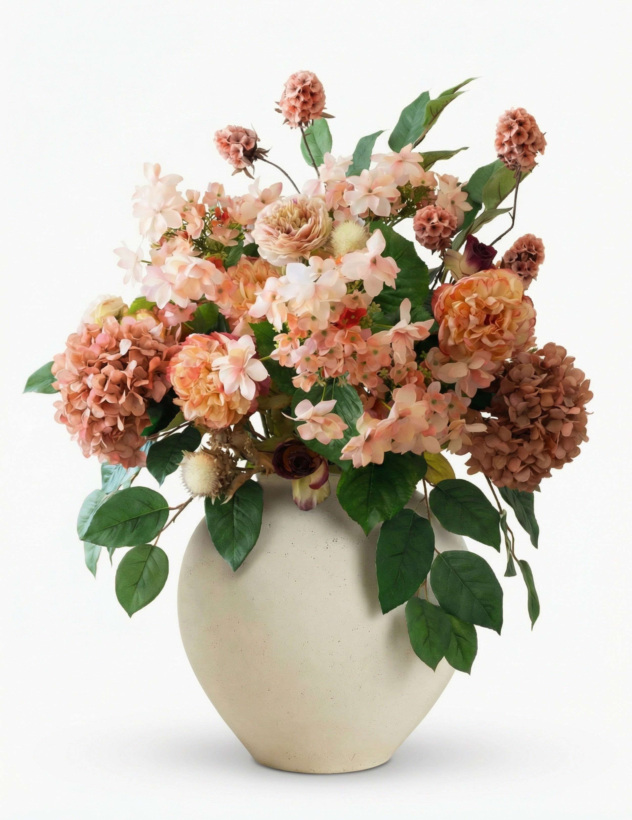 Kunstblumen-Strauß Dusky Peach