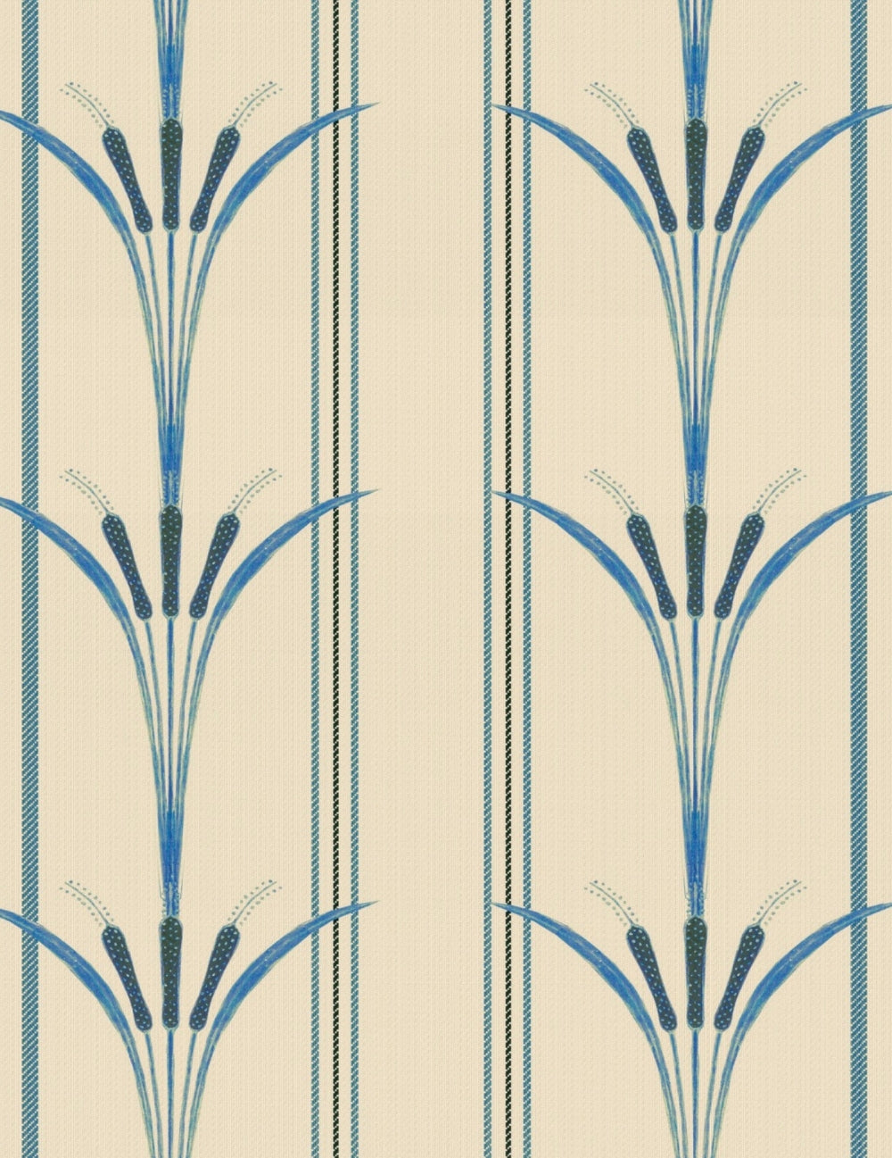 Wandtapete Danube Stripe Blue