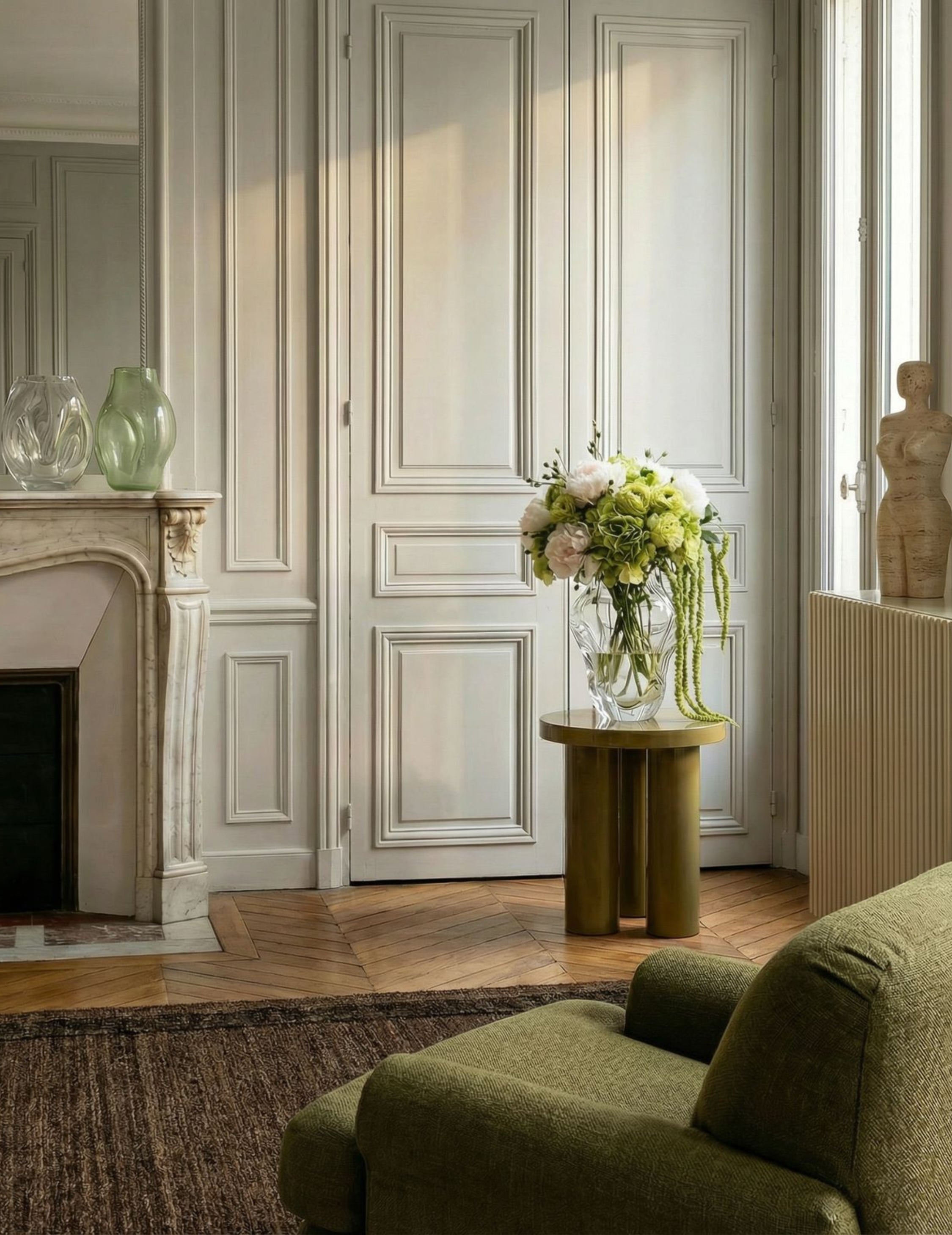 Kunstblumen-Strauß Moss & Blush