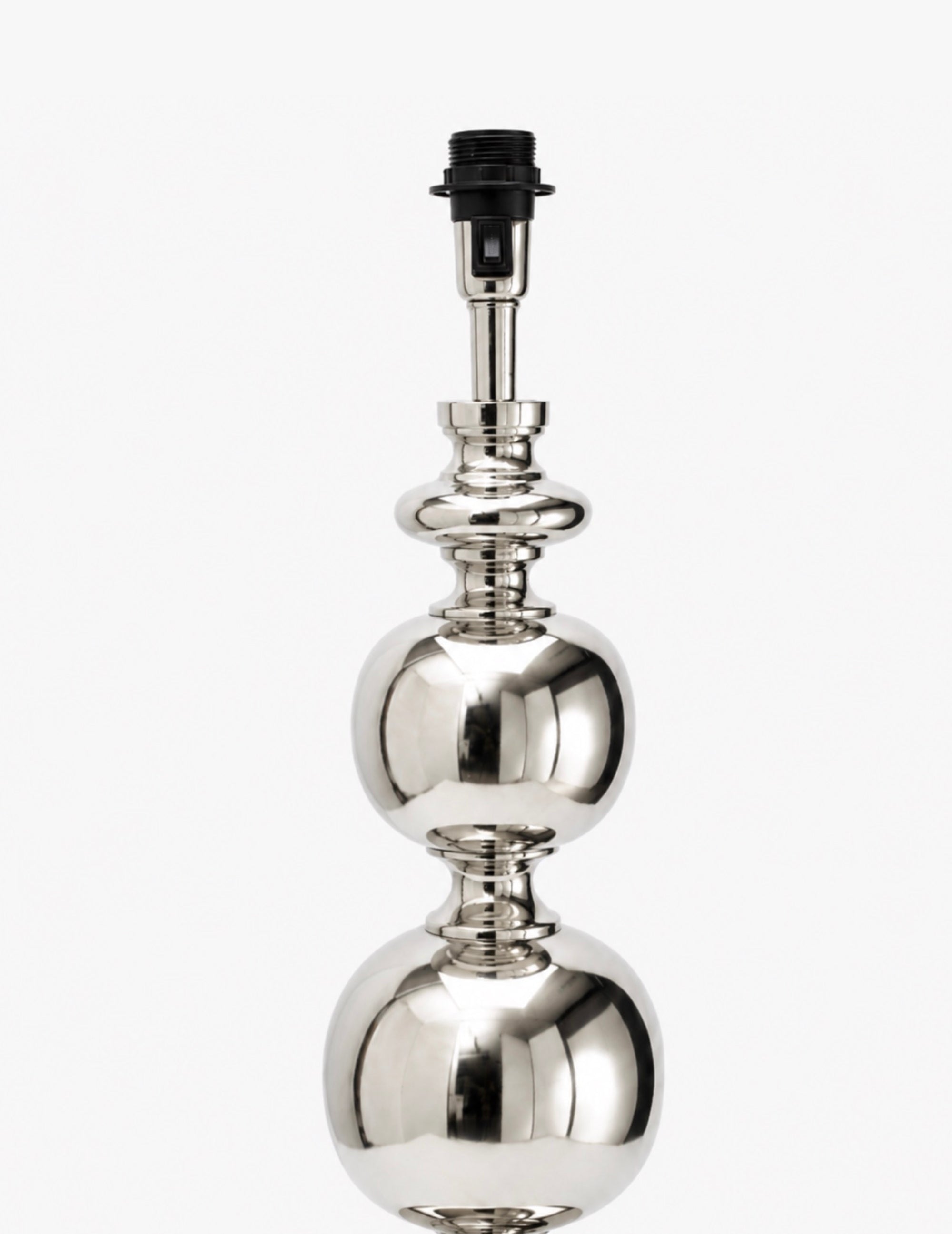Lampenfuß Retro Kugeln Silber