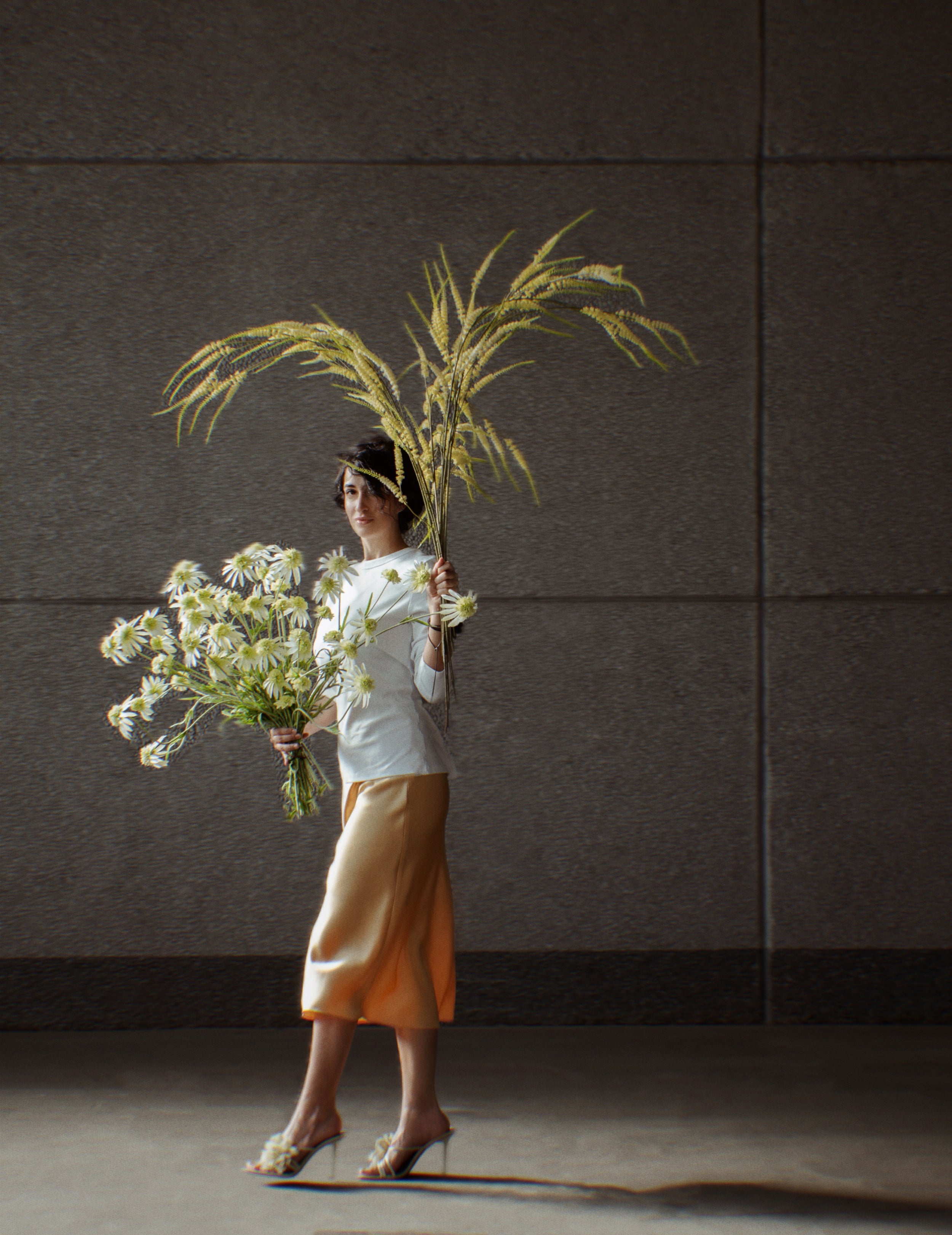 Kunstblume Spierstrauch Gelb