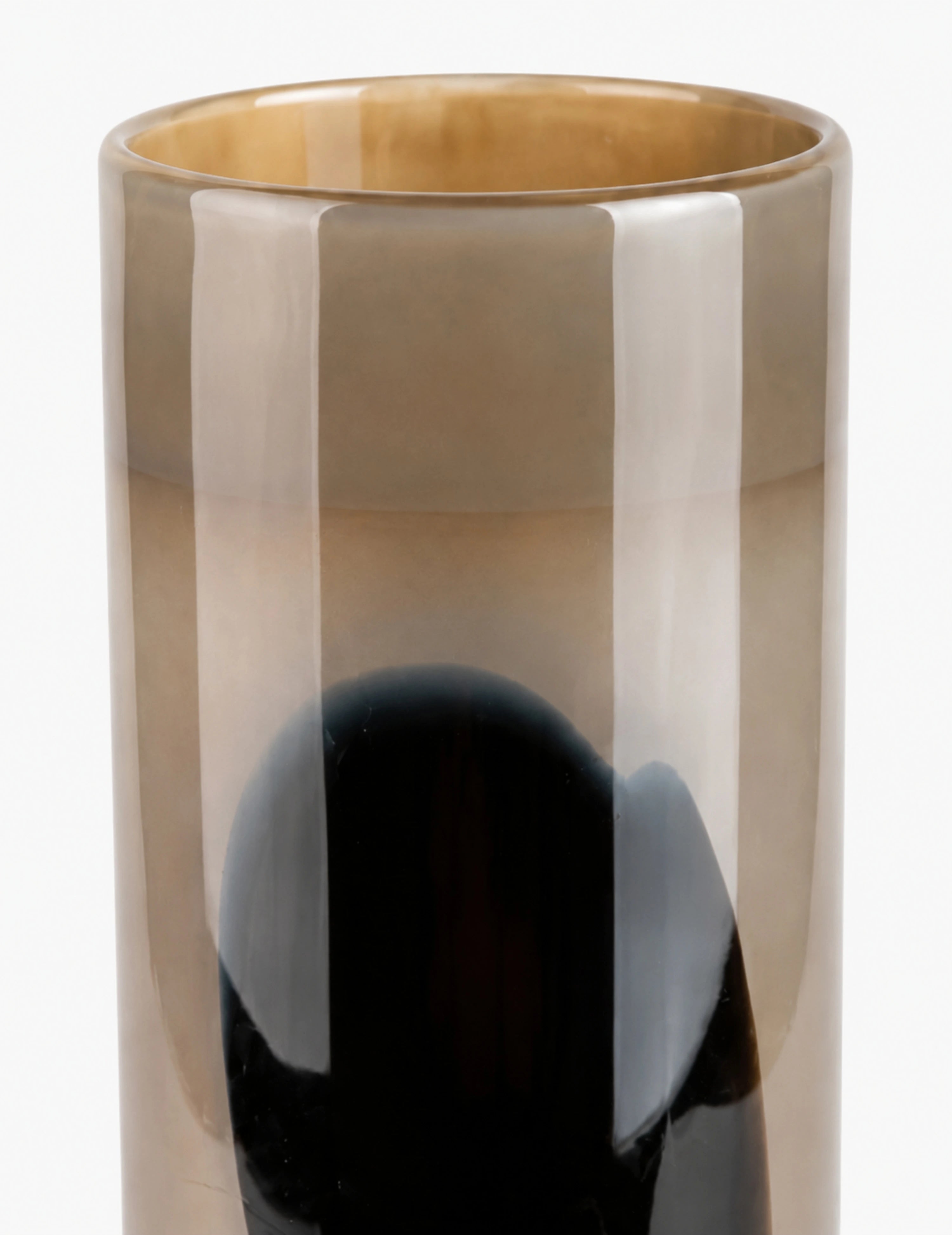 Deko-Vase Glas Taupe