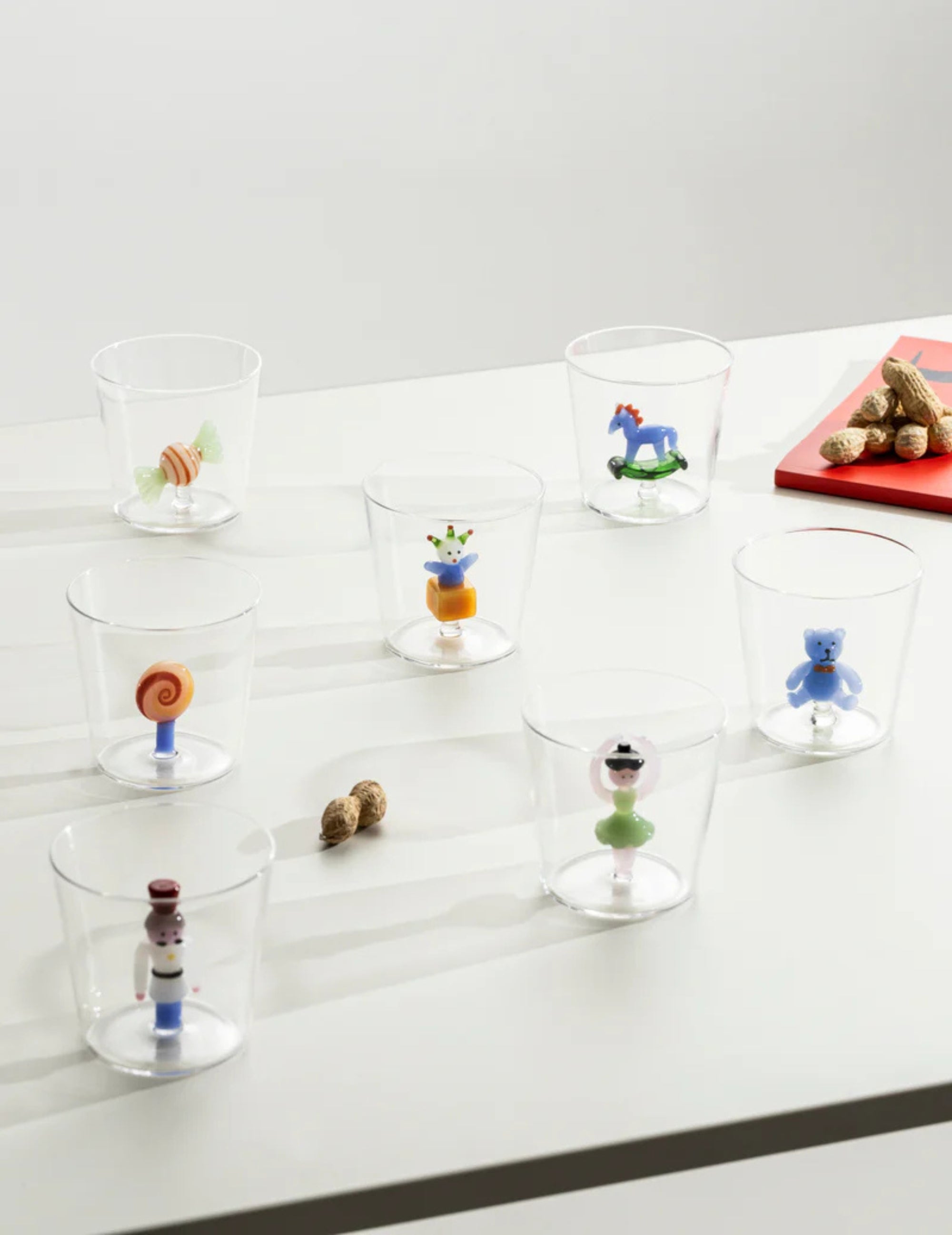 Tumbler Nutcracker Light Blue Teddy Bear