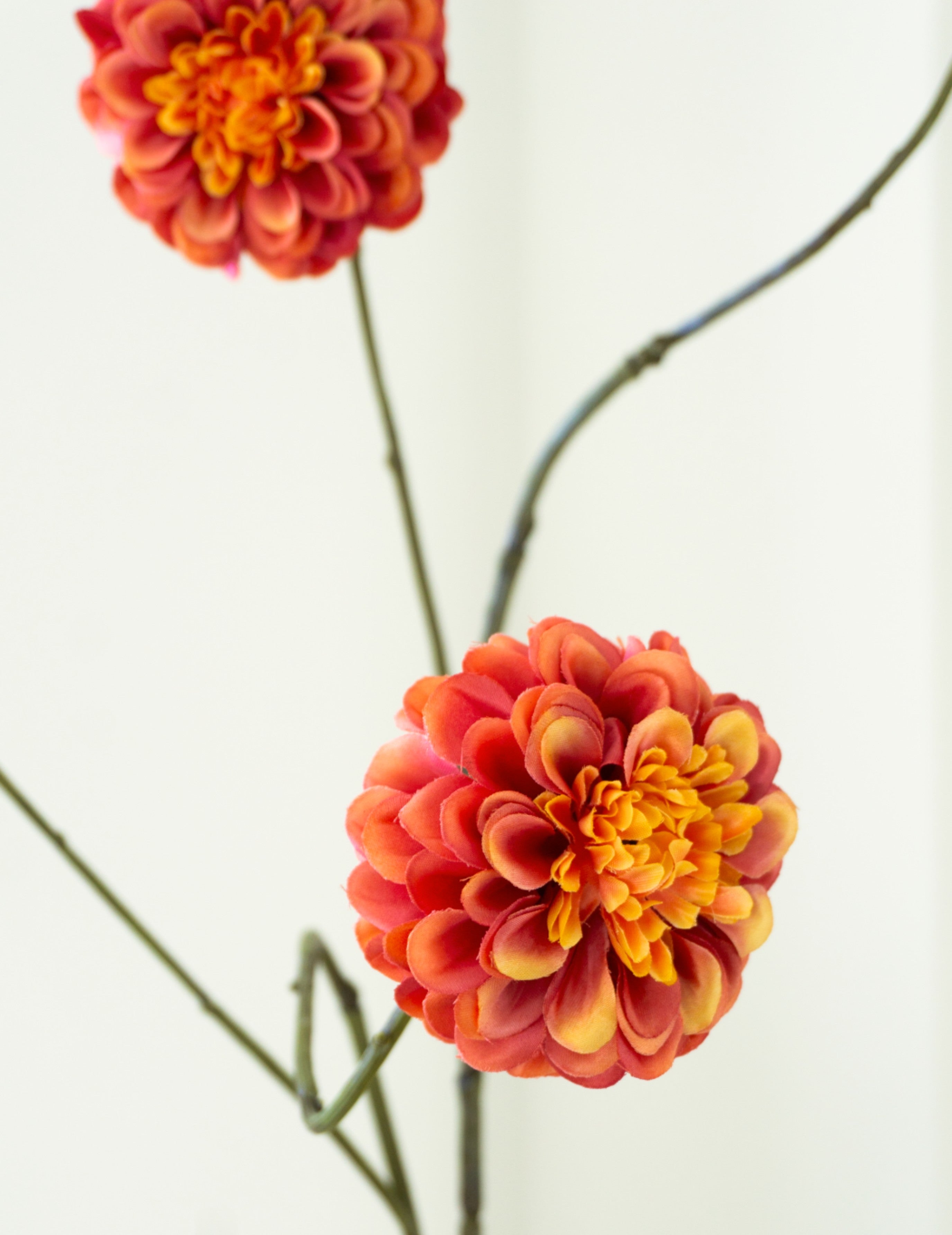 Kunstblume Dahlie Orange