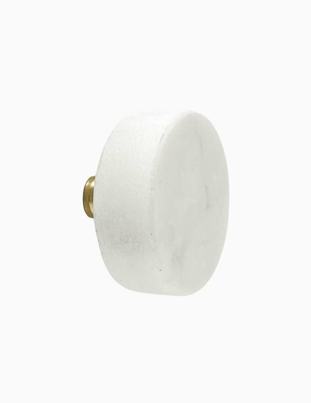 Bouton de porte en marbre, lot de 2, blanc