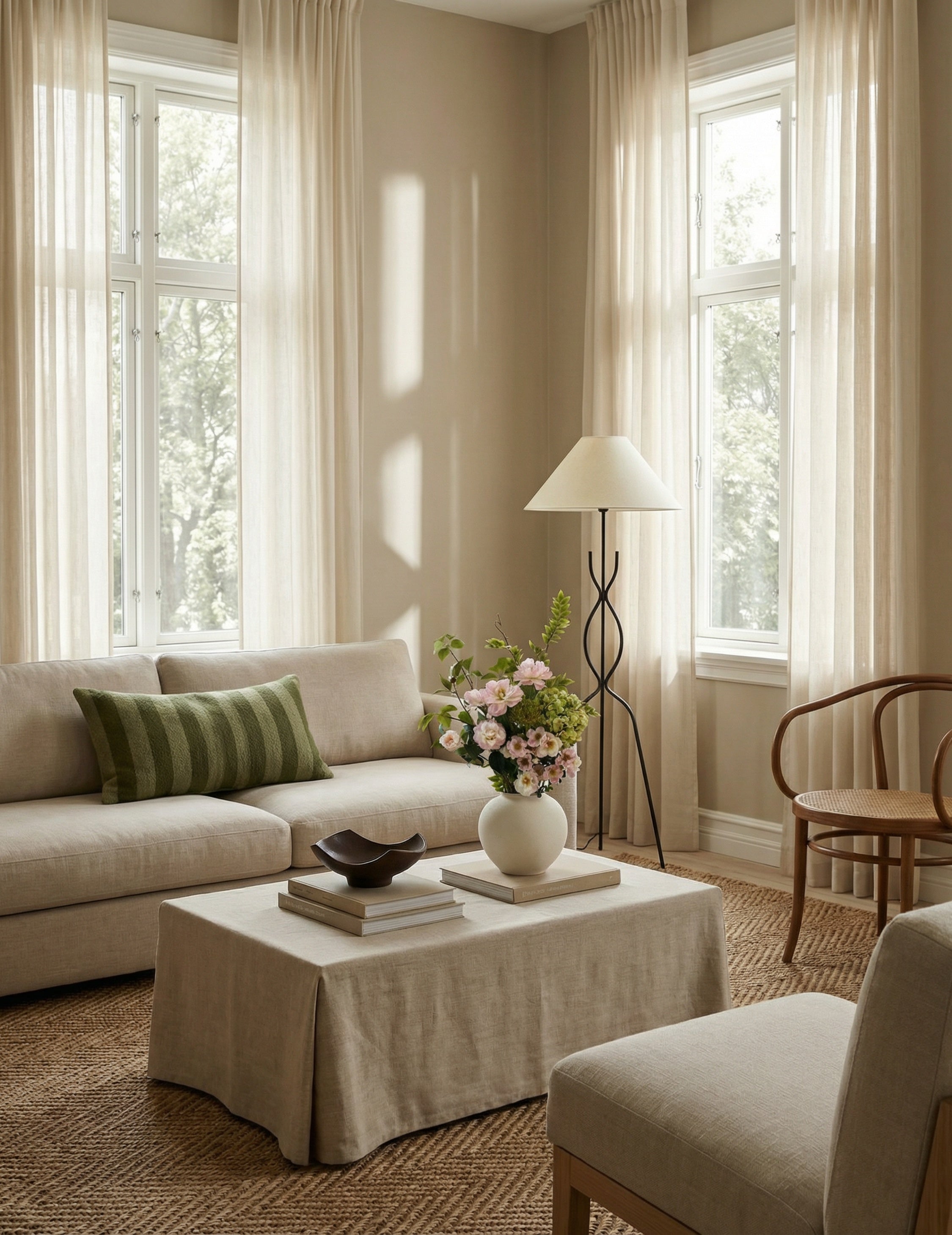 Kunstblumen-Strauß Blush Reverie