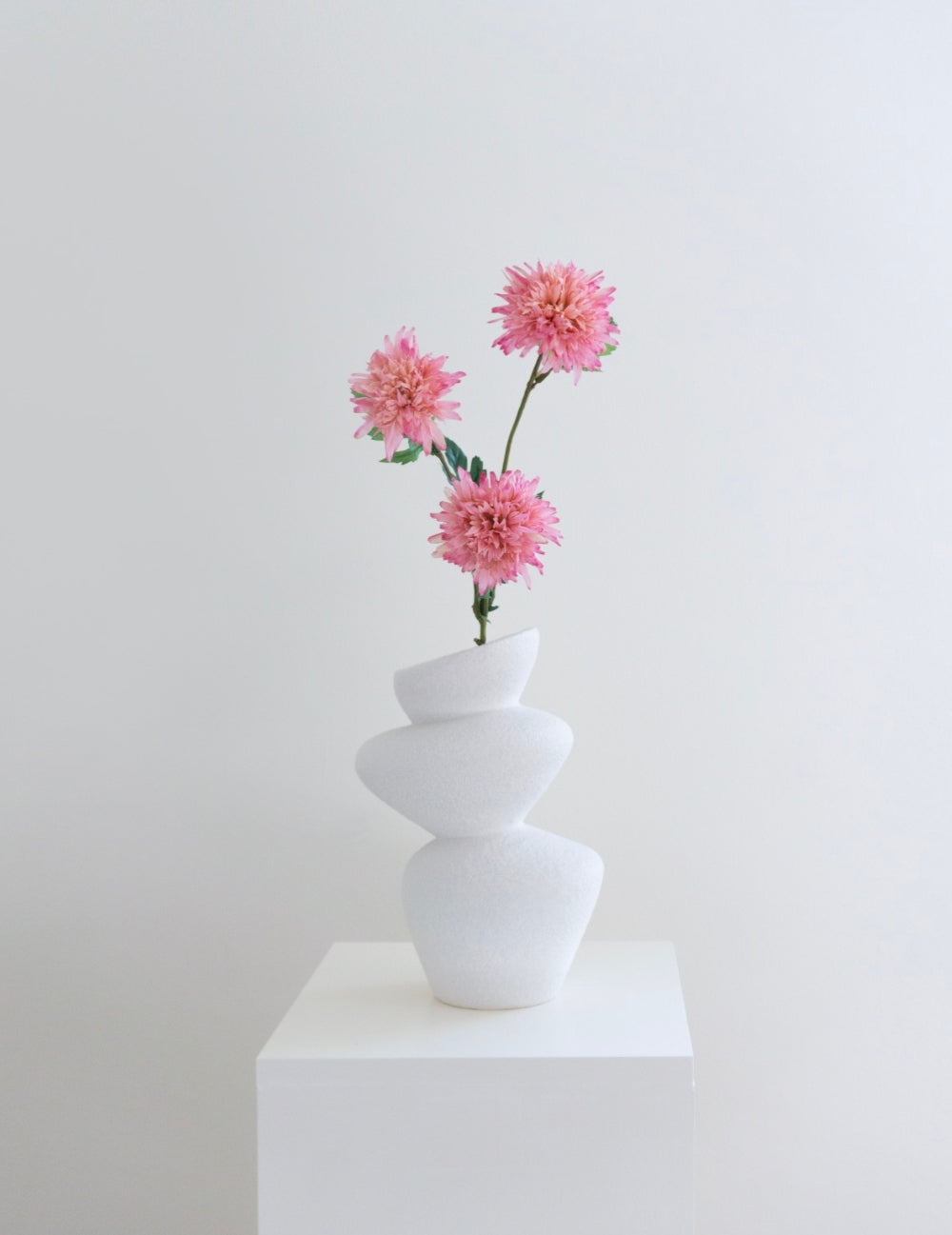 Kunstblume Chrysantheme Rosa