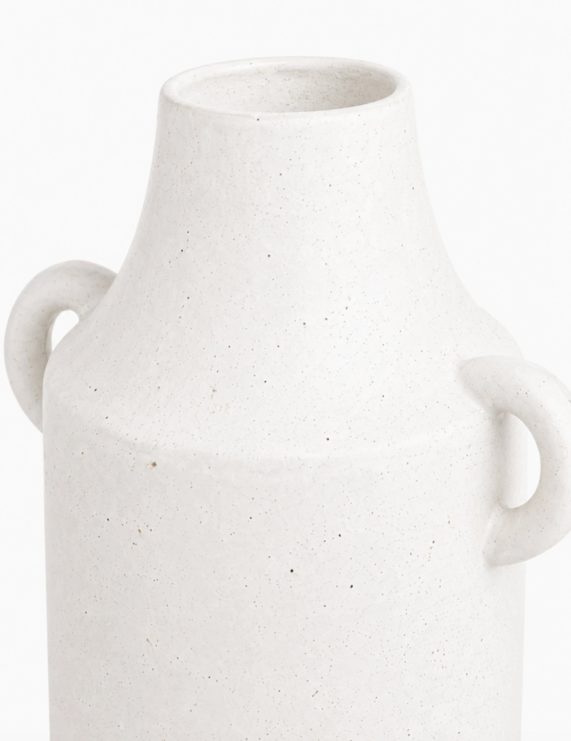 Deko-Vase Keramik Weiß