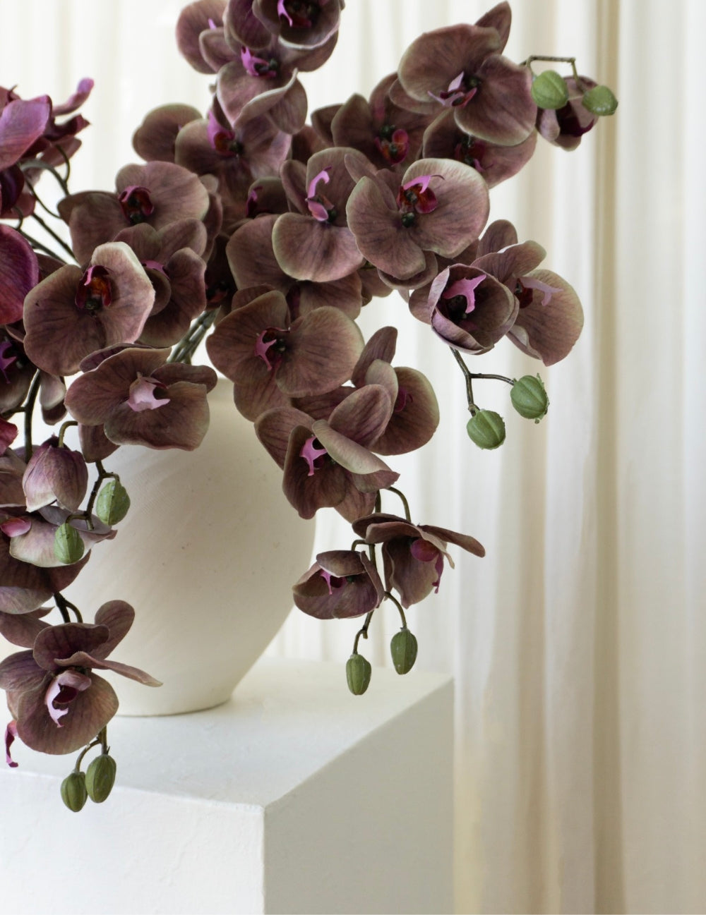 Kunstblume Orchidee Violett-Braun