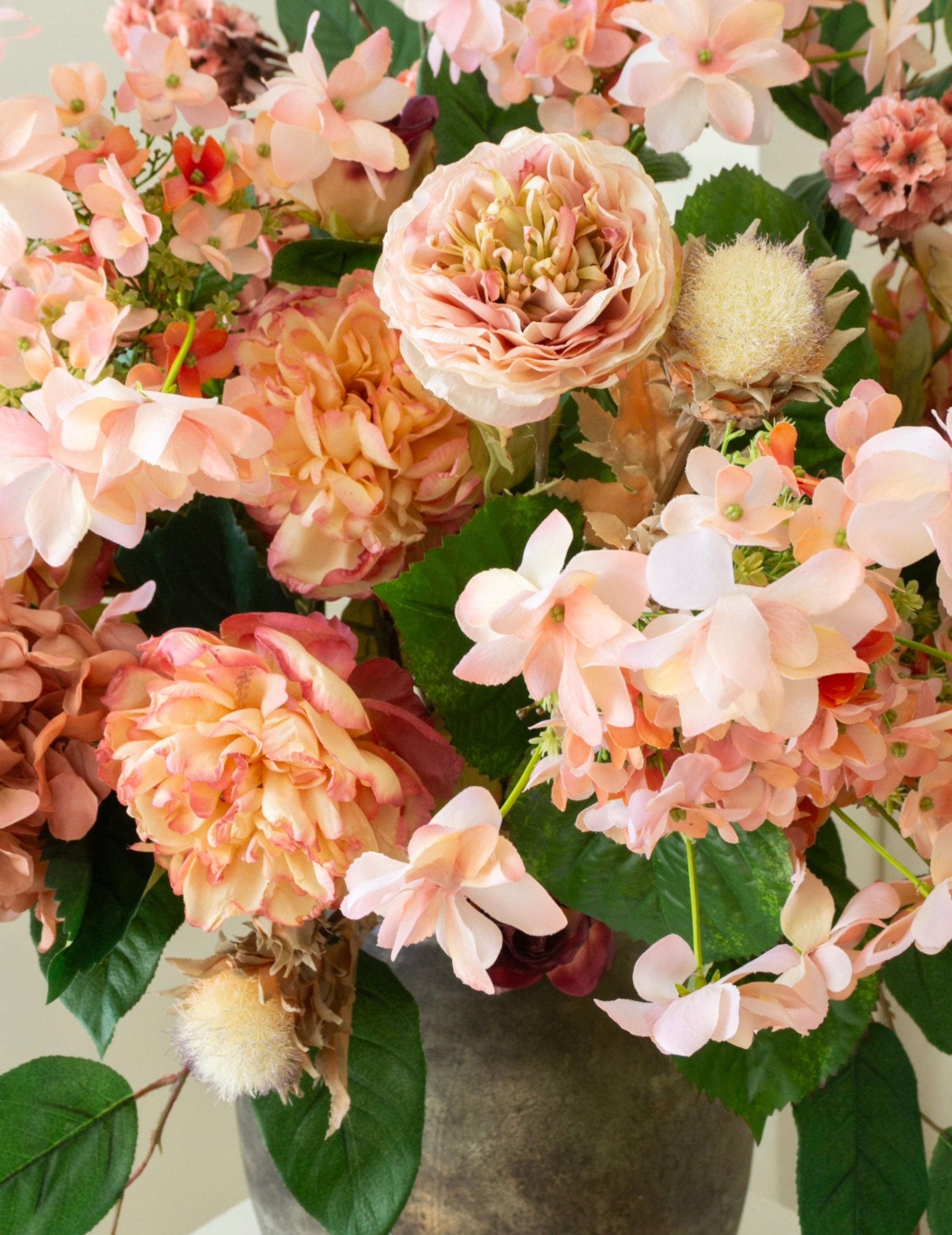 Kunstblumen-Strauß Dusky Peach