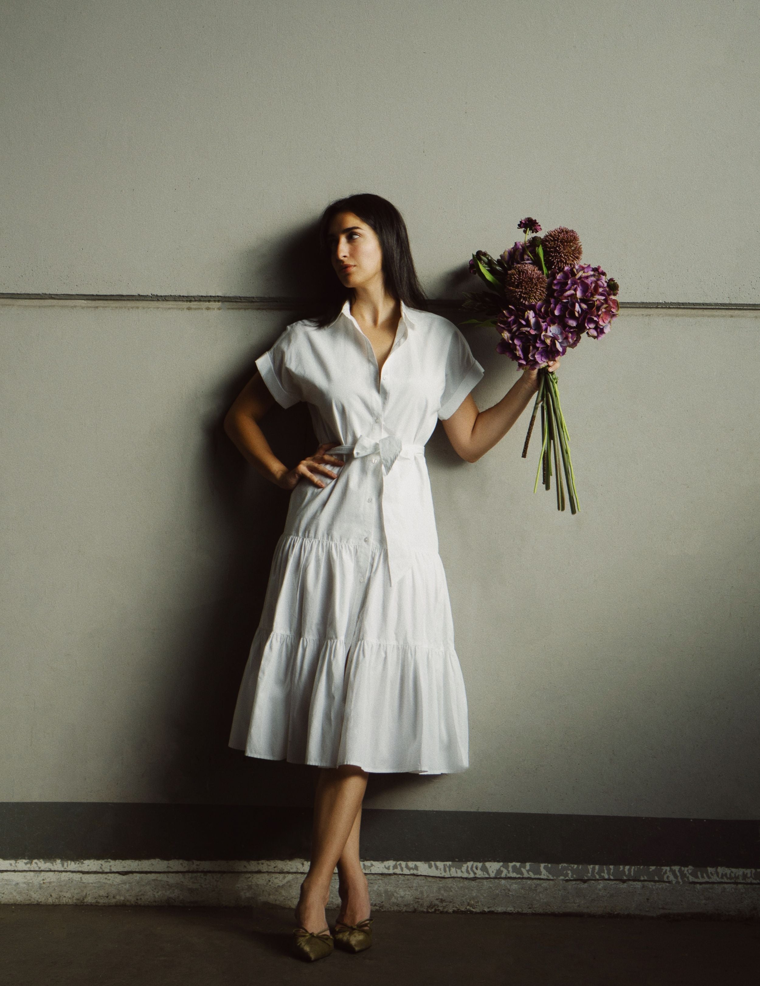 Kunstblumen-Strauß Midnight Plum