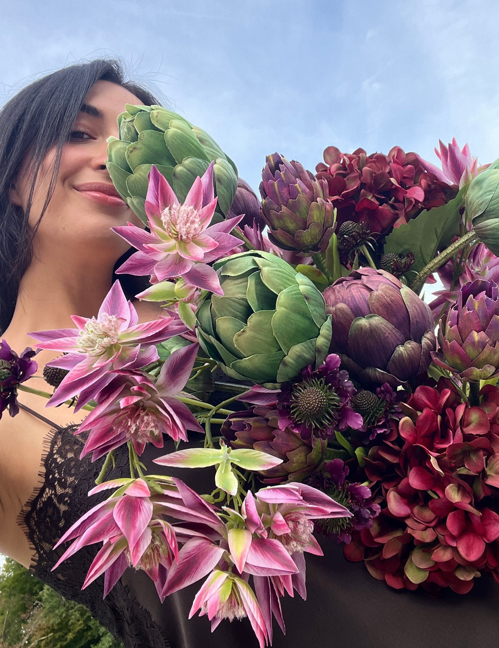 Kunstblumen-Strauß Velvet Harvest