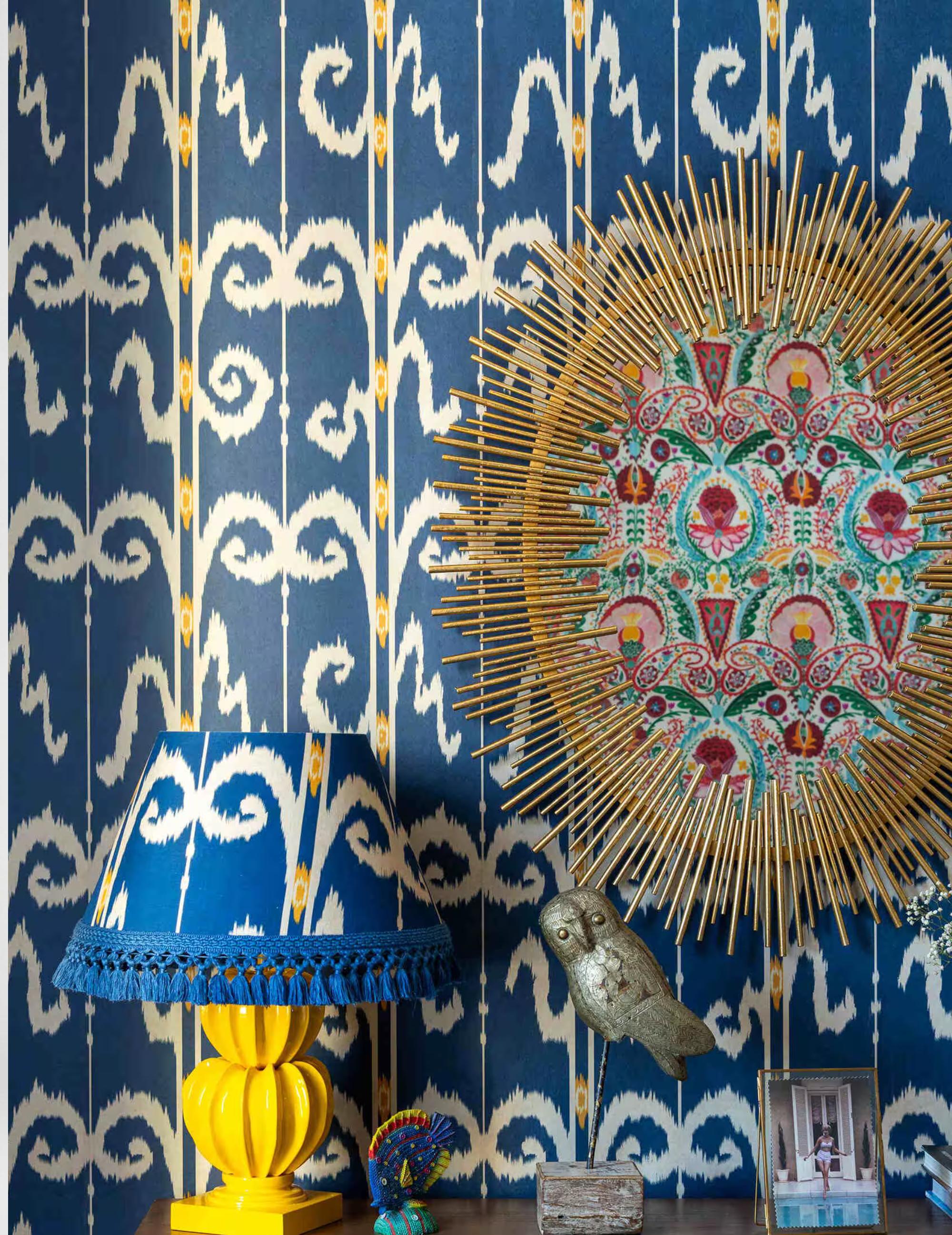Wandtapete Elysia Ikat Celestial