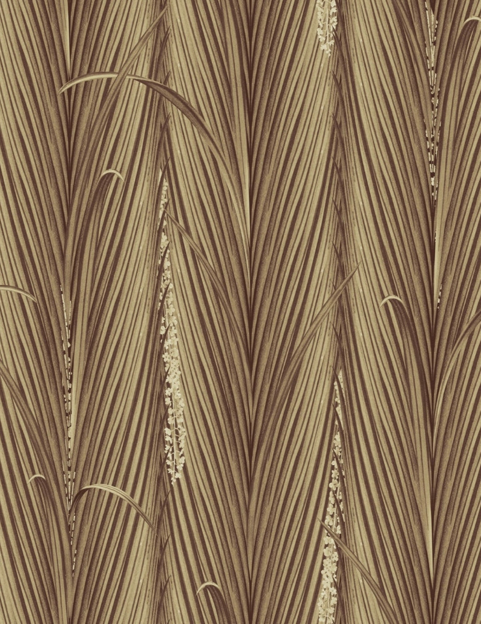 Wandtapete Danube Foliage Sepia