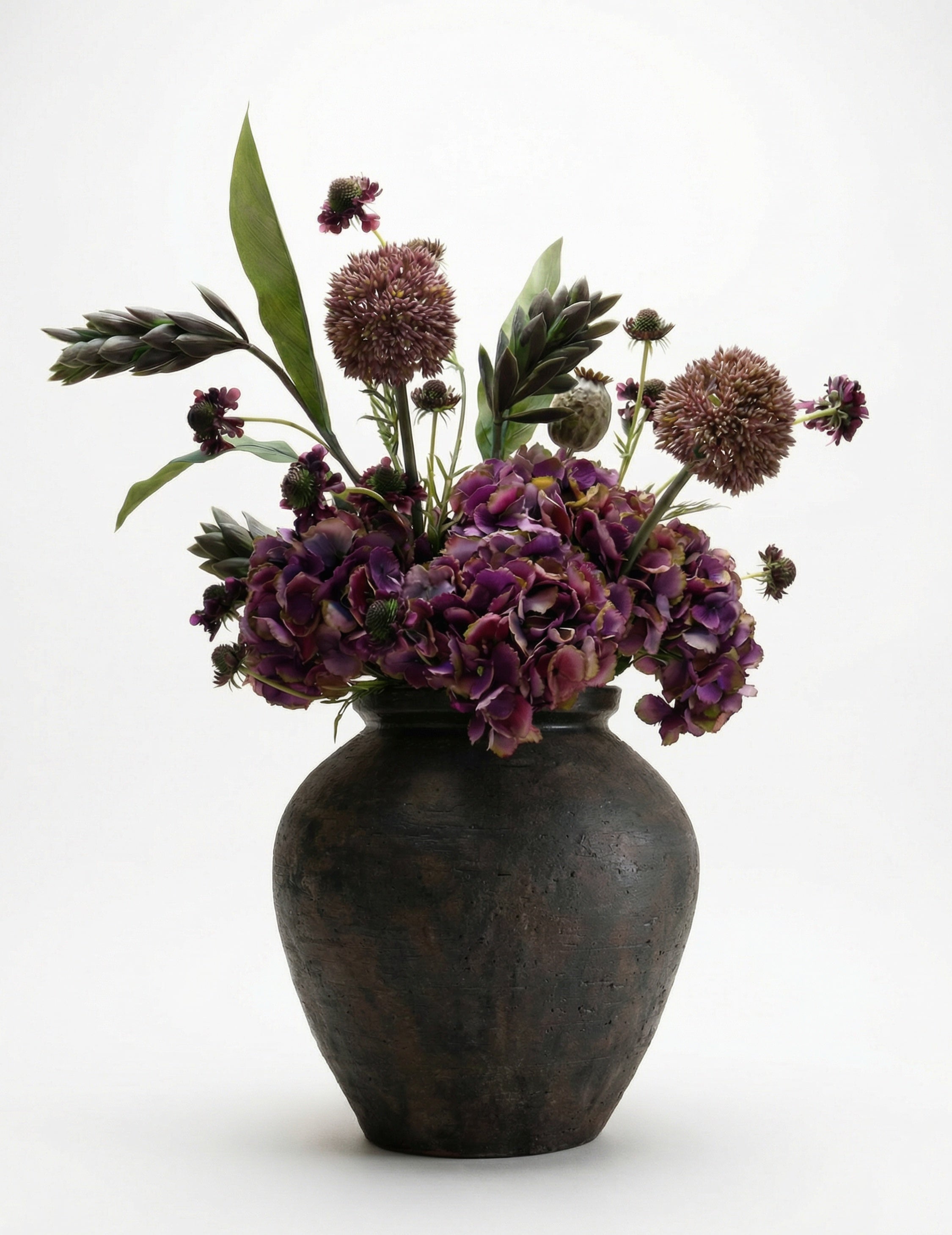 Kunstblumen-Strauß Midnight Plum